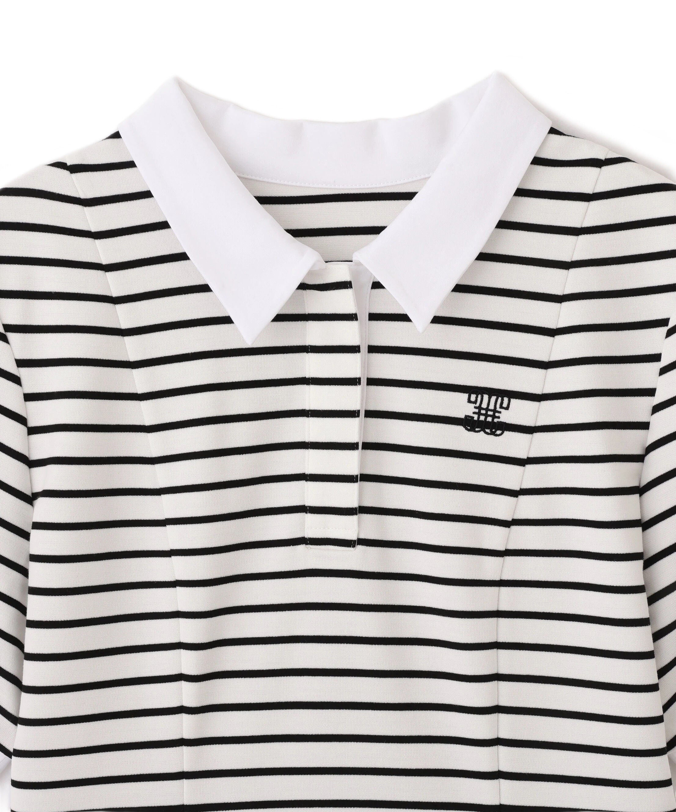  「ポロ衿カットソーワンピース」|ワンピース|