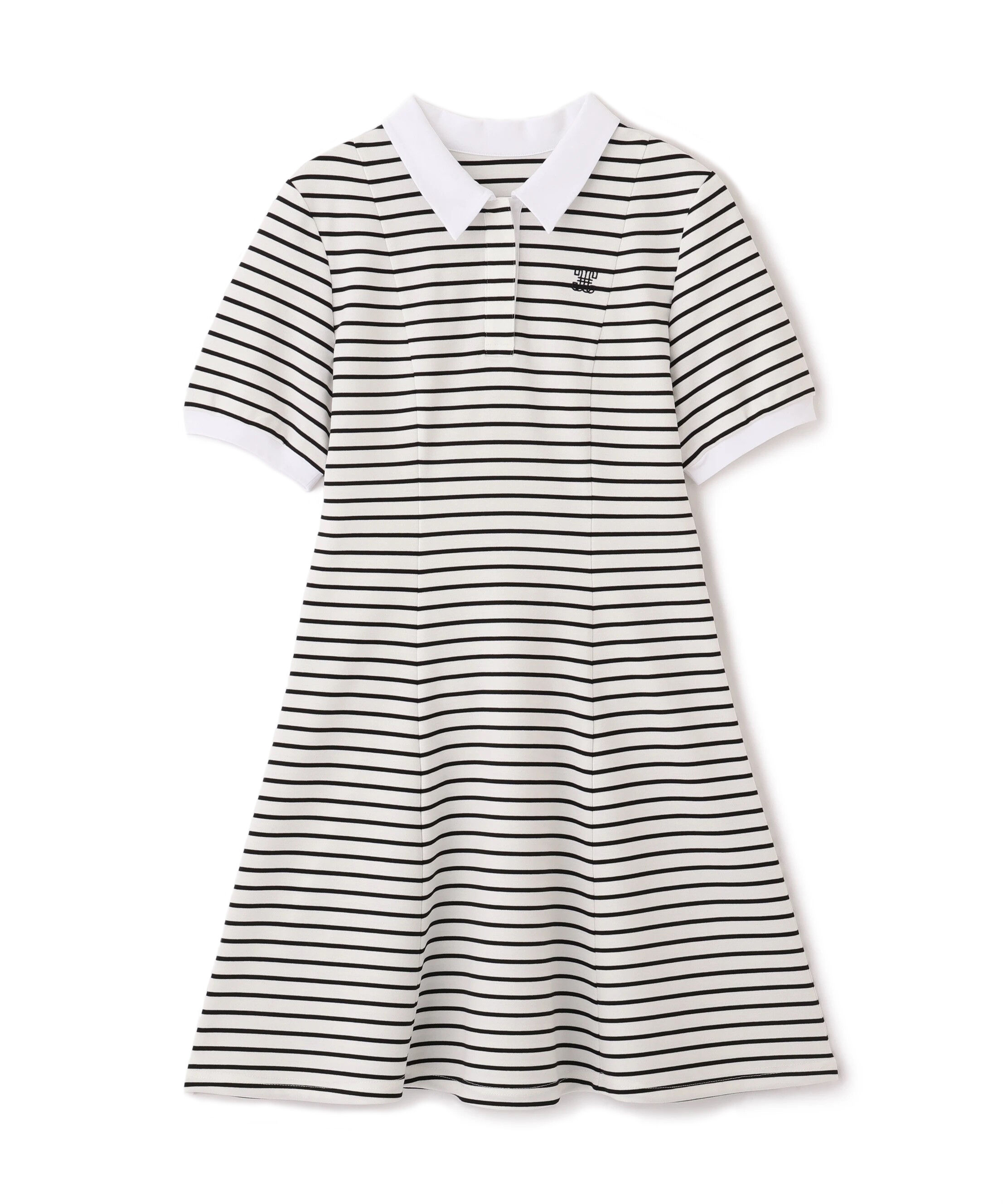  「ポロ衿カットソーワンピース」|ワンピース|