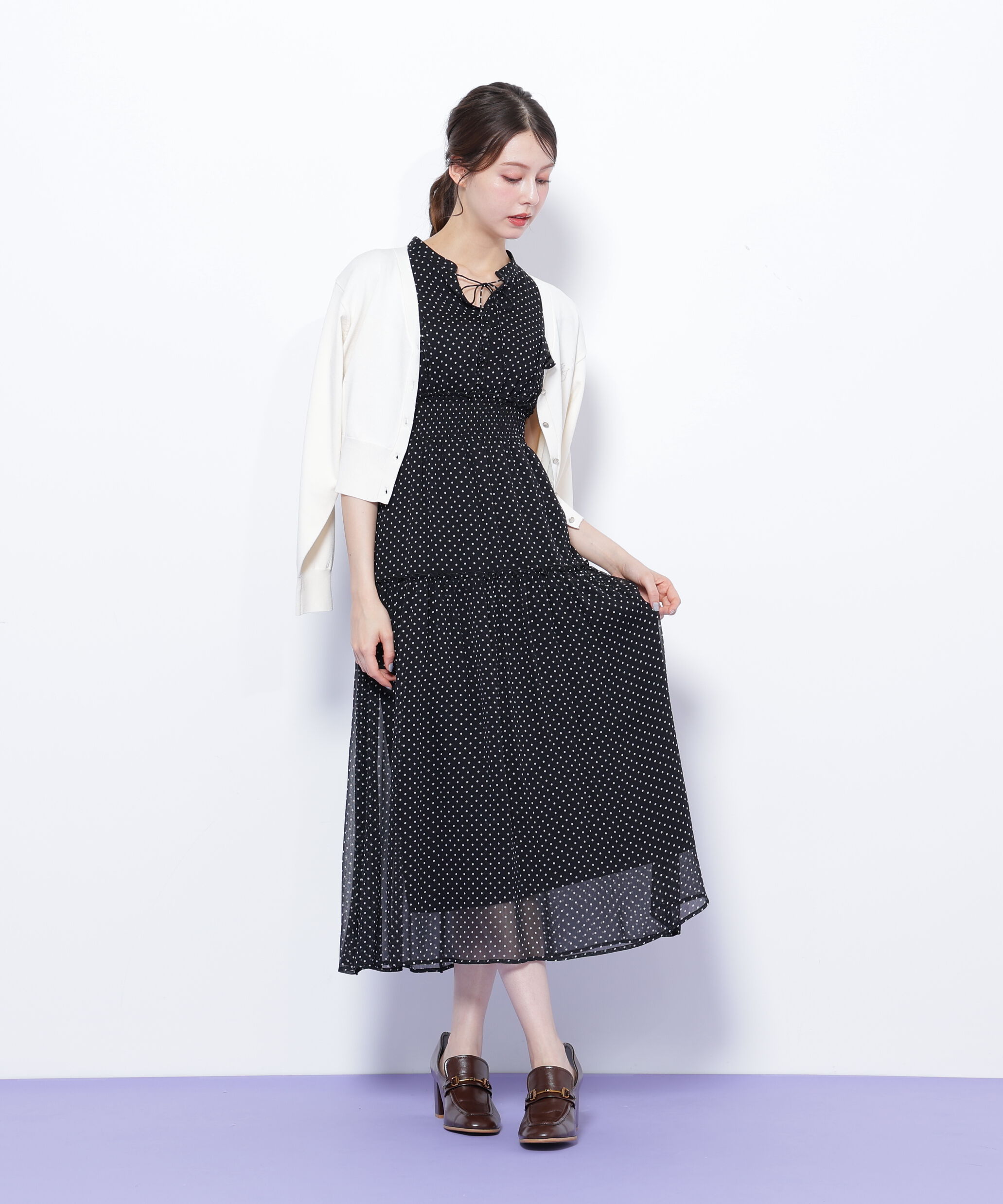  「UV＆ウォッシャブルカーディガン」|ニット・セーター|