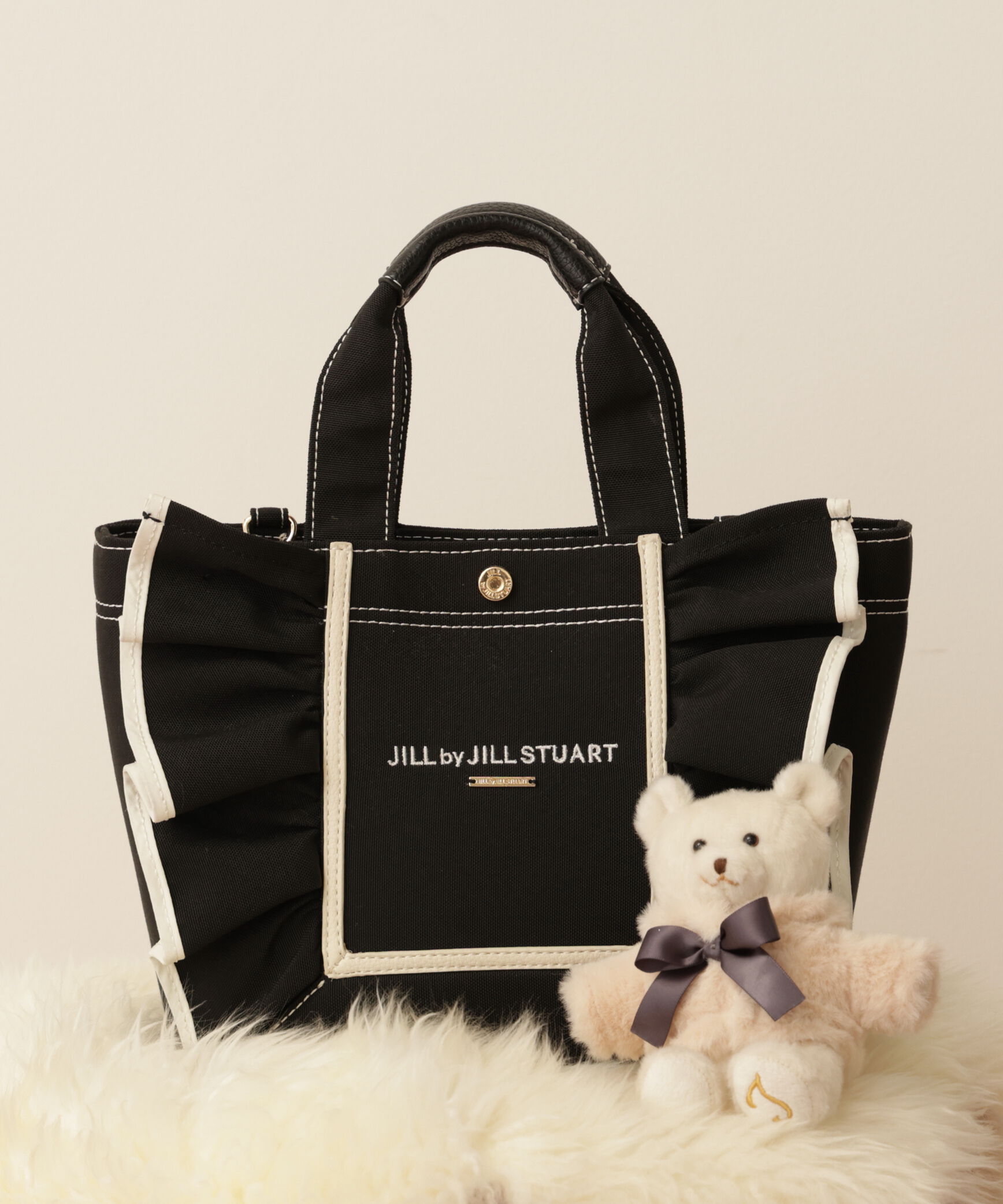  「フレームフリルトート」|その他|ブラック