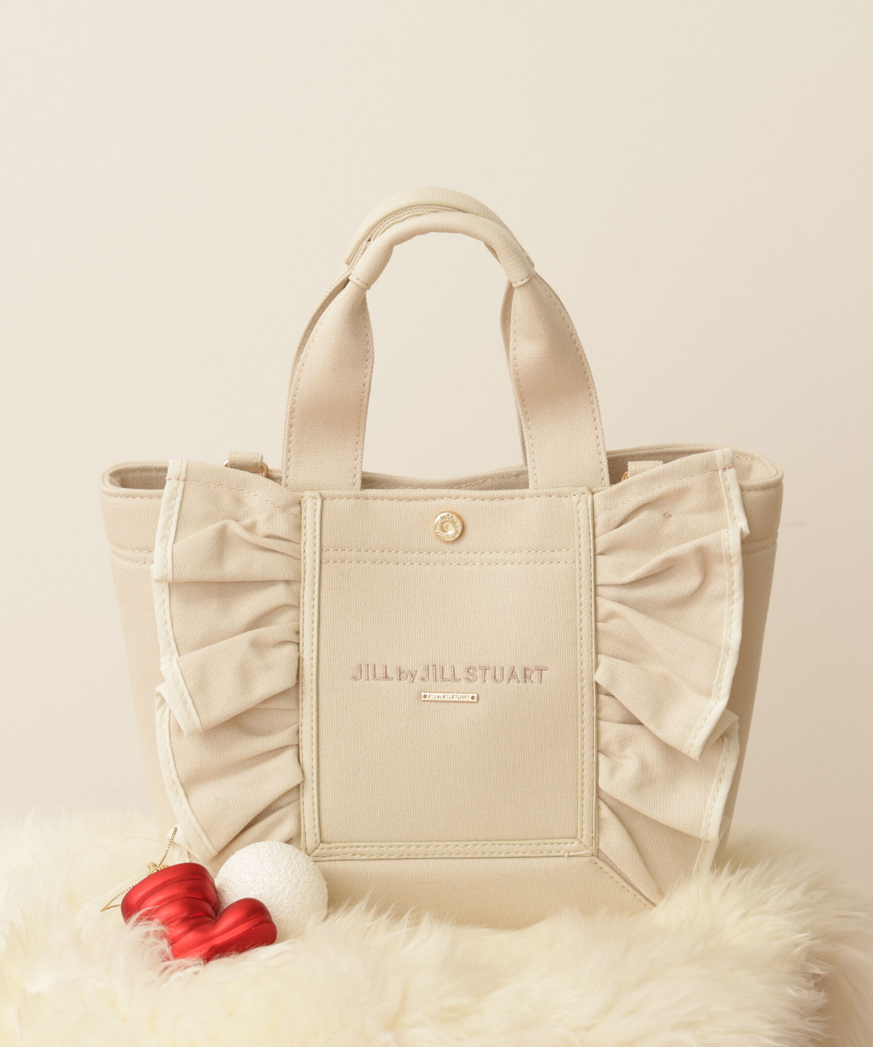  「フレームフリルトート」|その他|ピンク