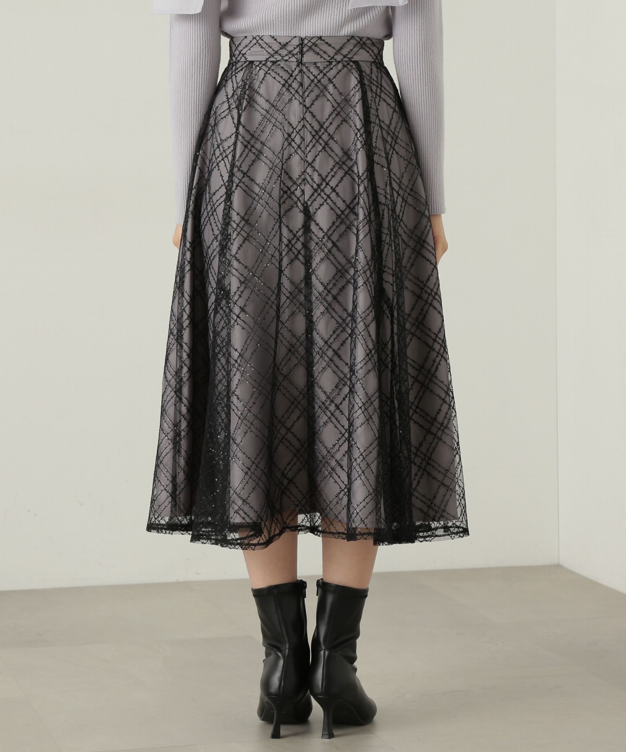 PROPORTION BODY DRESSING「スパンコールチュールフレアスカート」|スカート|