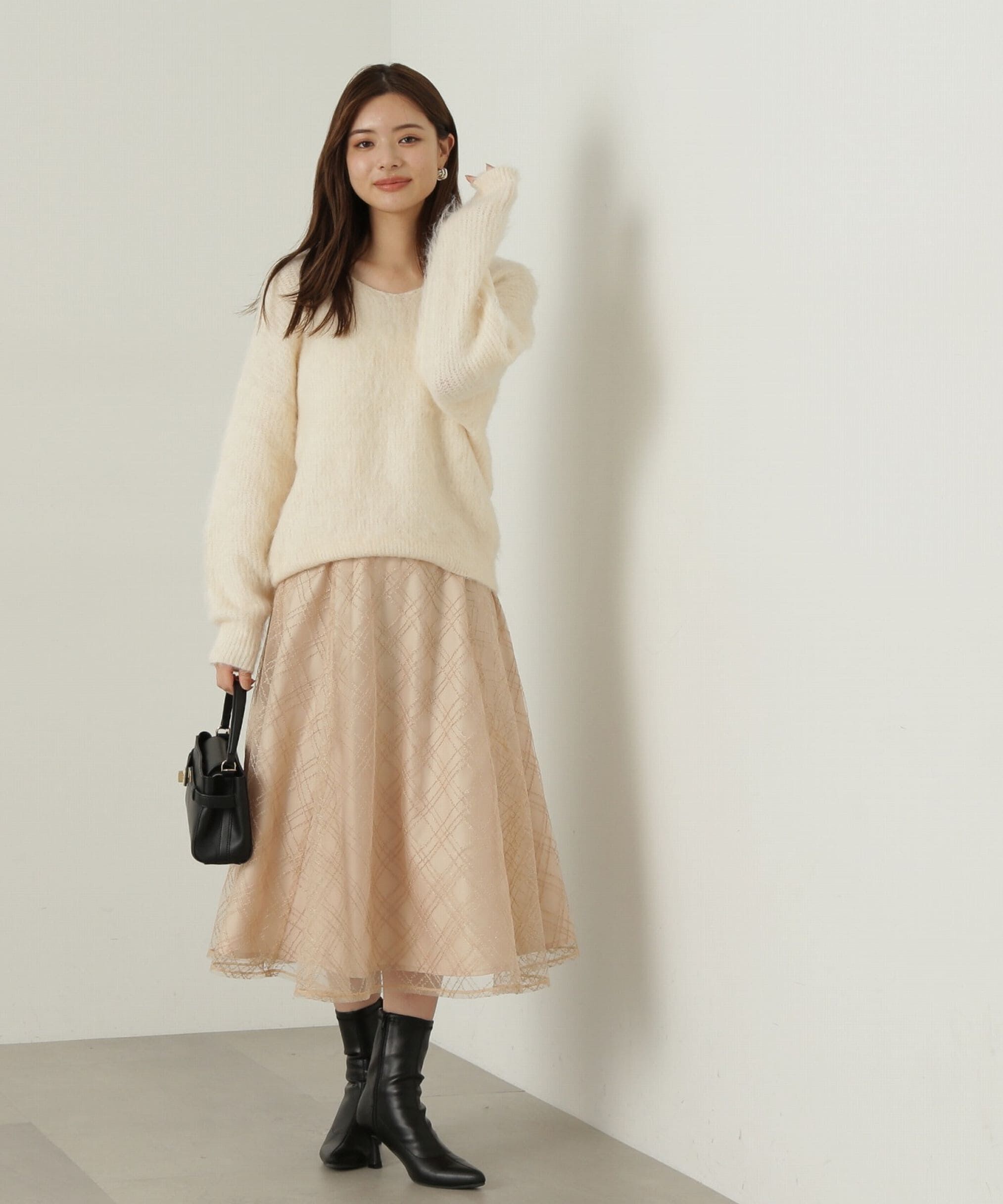 PROPORTION BODY DRESSING「スパンコールチュールフレアスカート」|スカート|