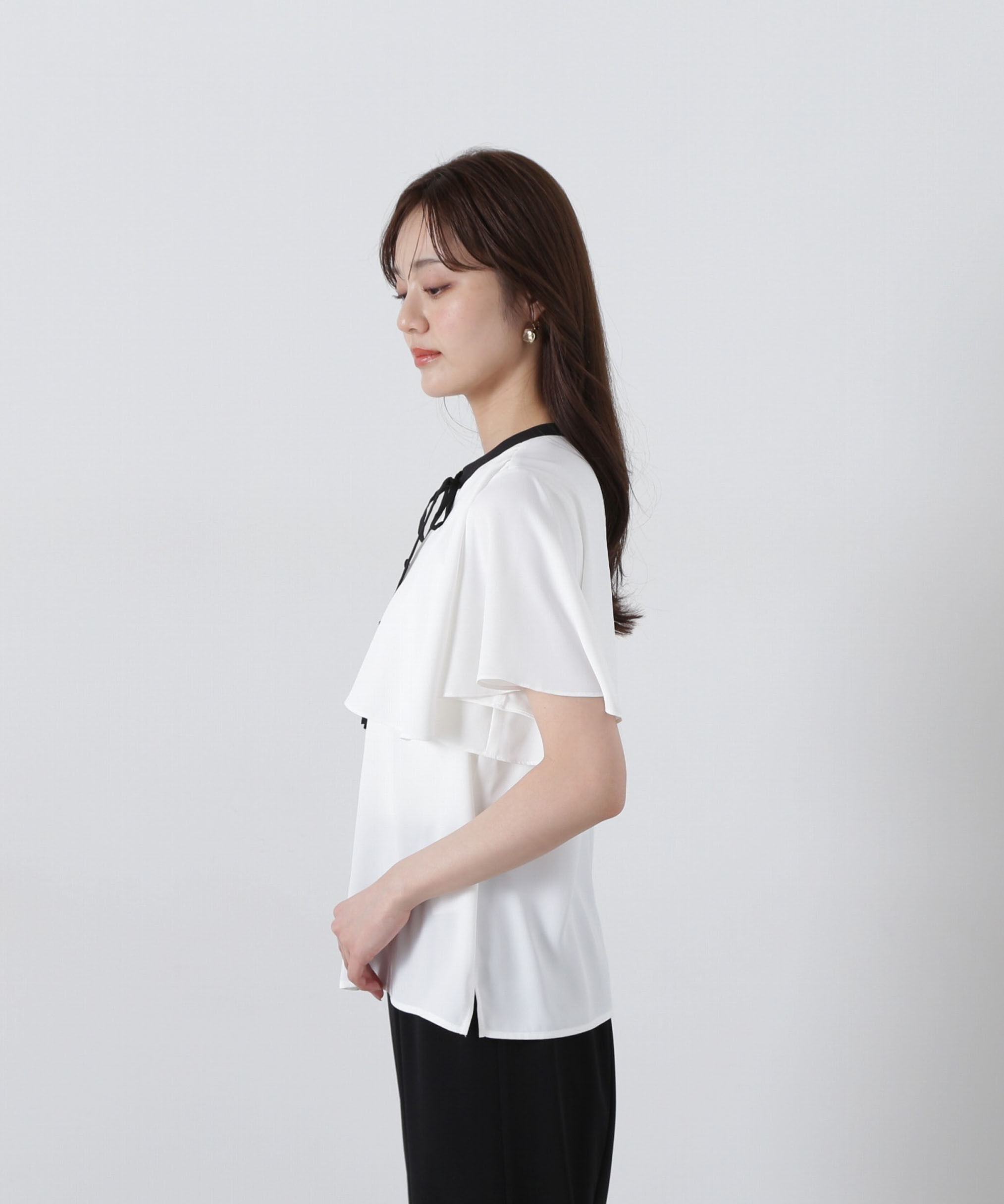 PROPORTION BODY DRESSING「半袖レイヤードブラウス」|シャツ・ブラウス|