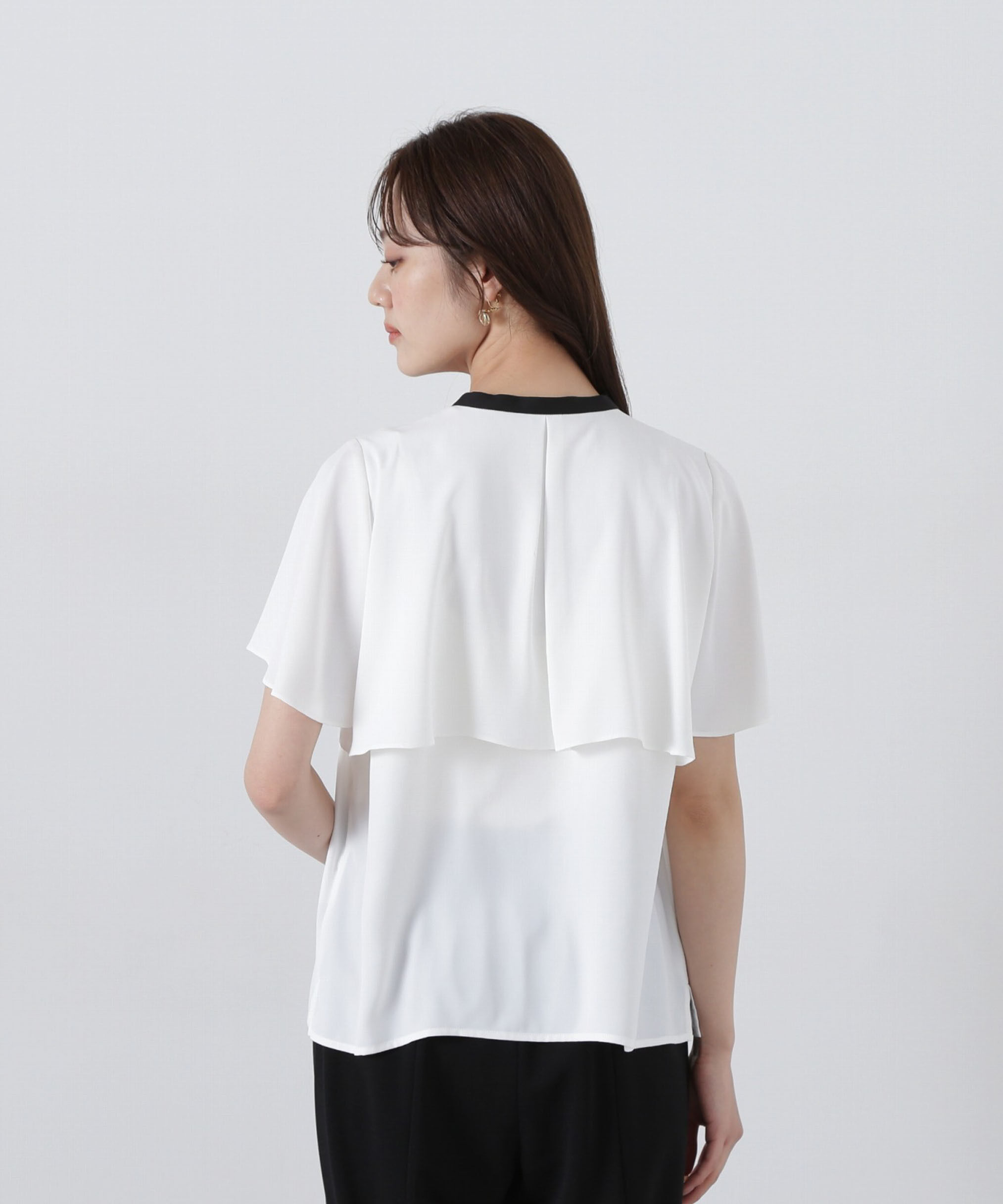 PROPORTION BODY DRESSING「半袖レイヤードブラウス」|シャツ・ブラウス|