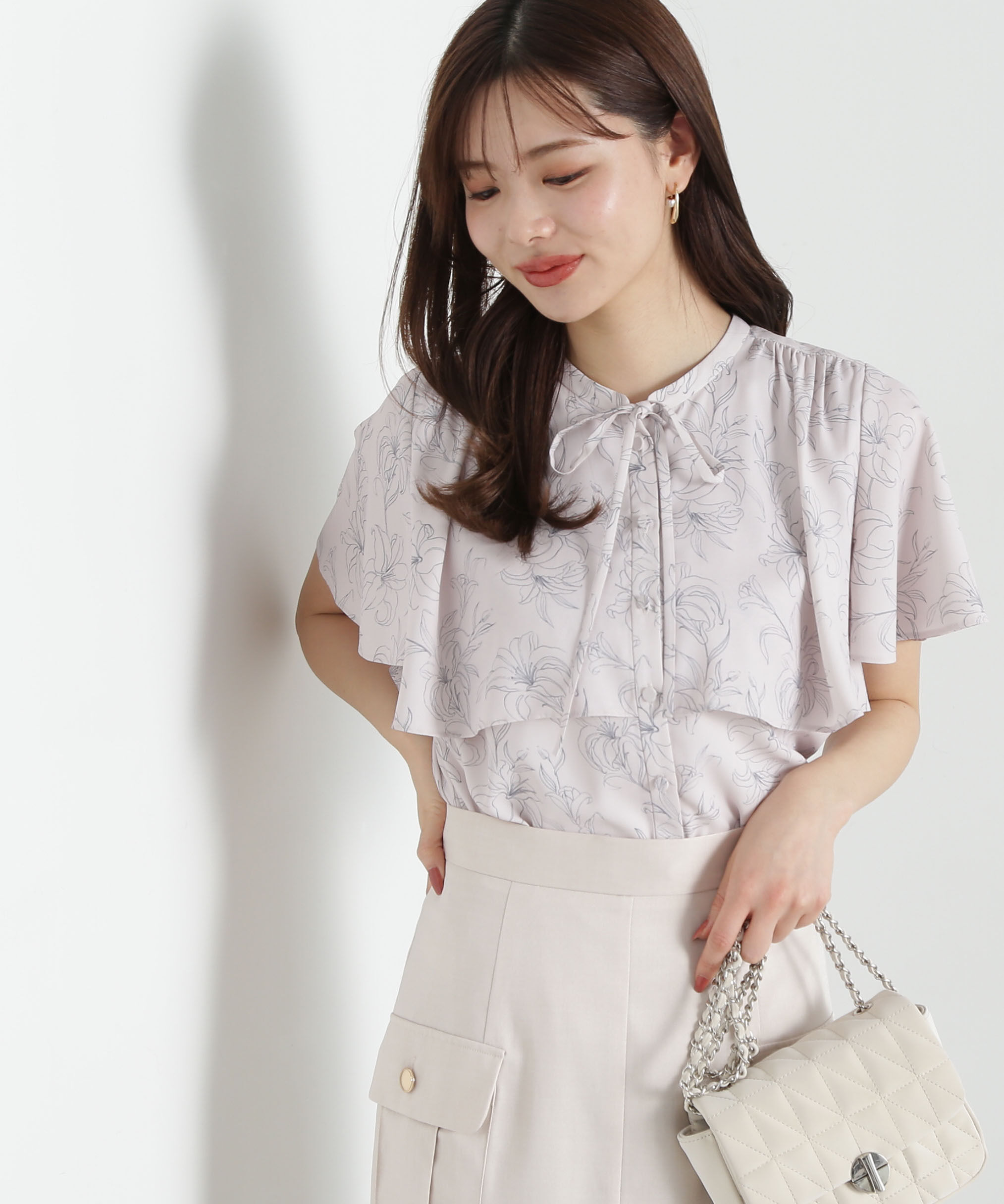 PROPORTION BODY DRESSING「半袖レイヤードブラウス」|シャツ・ブラウス|