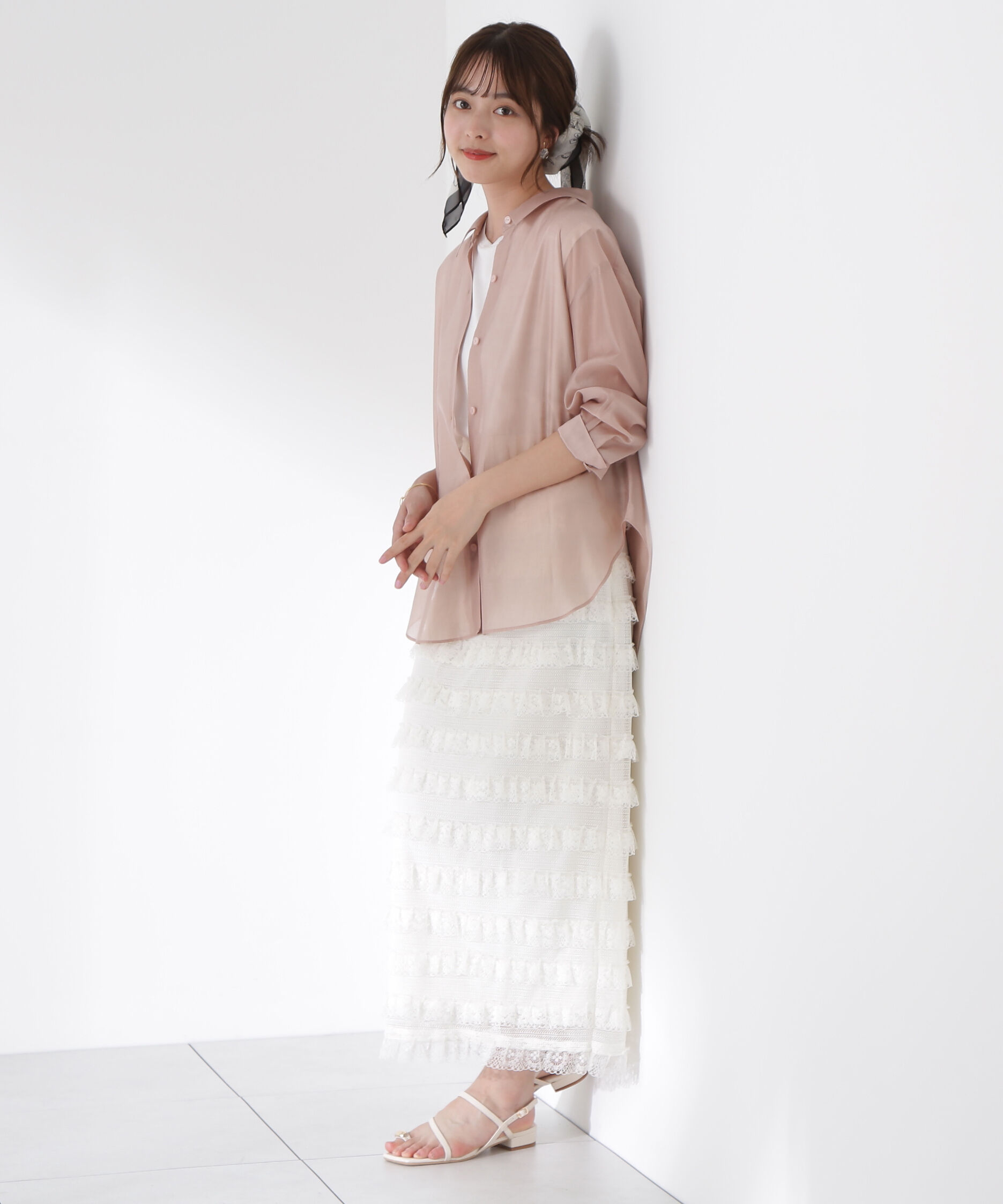 PROPORTION BODY DRESSING「レースフリルタイトスカート」|スカート|