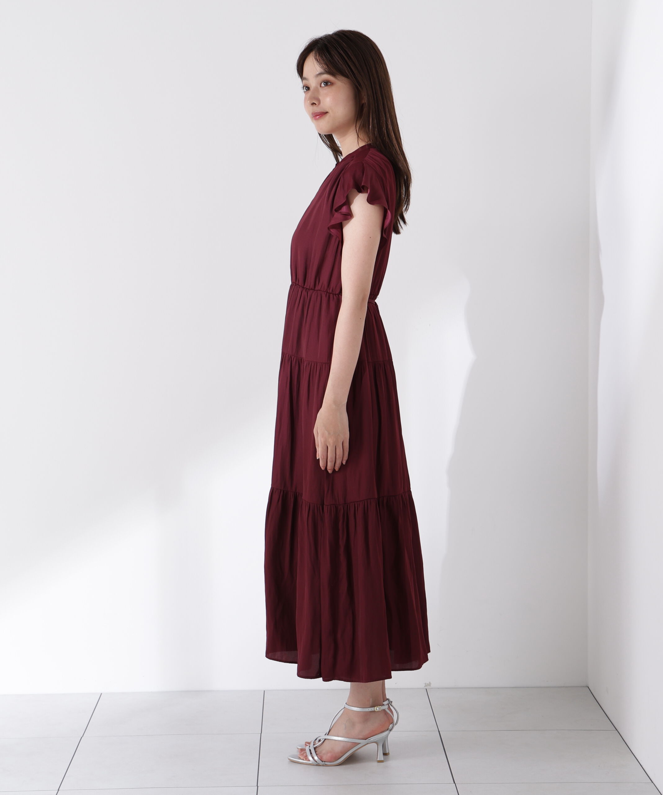 PROPORTION BODY DRESSING「リボン付きギャザーワンピース」|ワンピース|