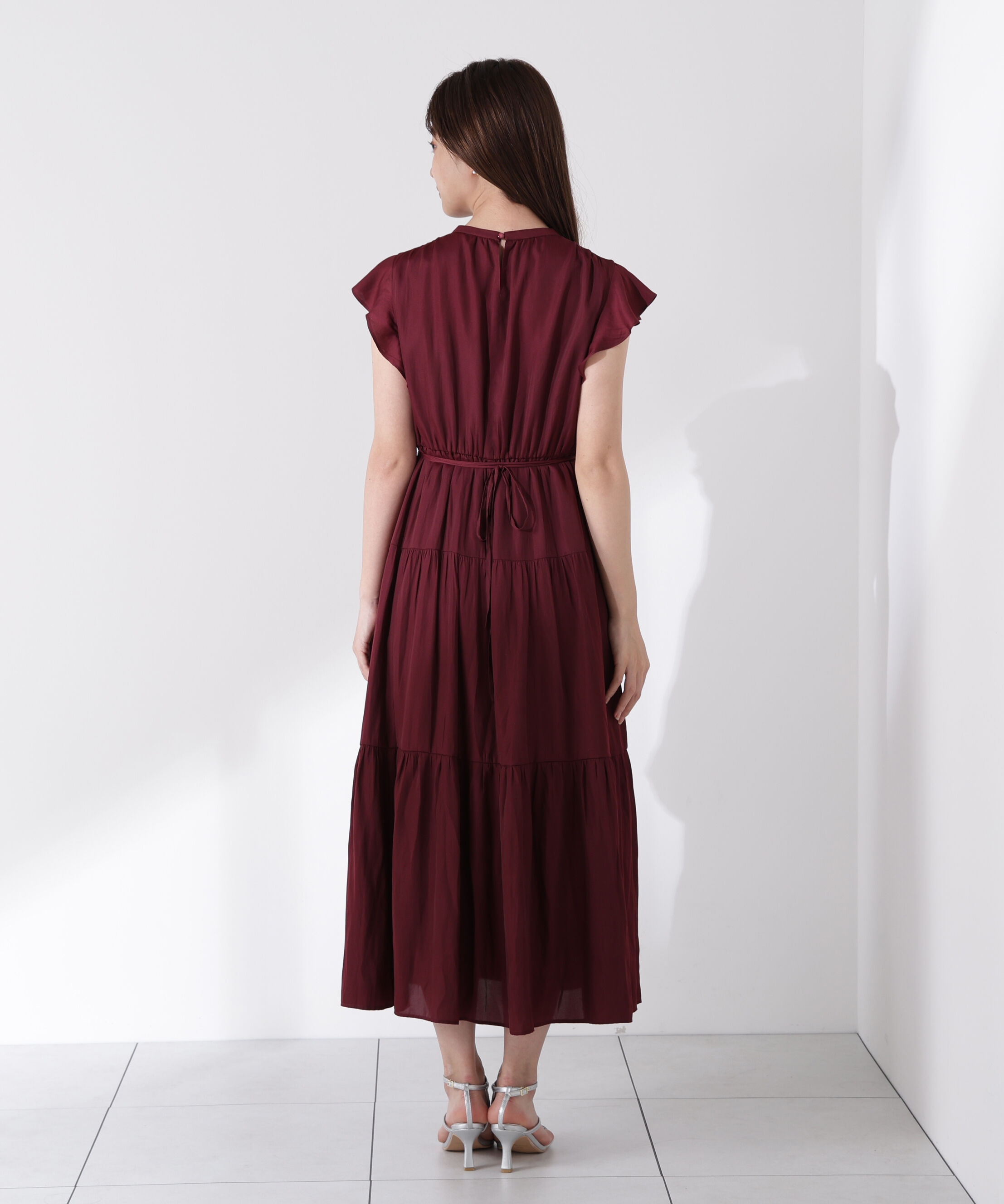 PROPORTION BODY DRESSING「リボン付きギャザーワンピース」|ワンピース|