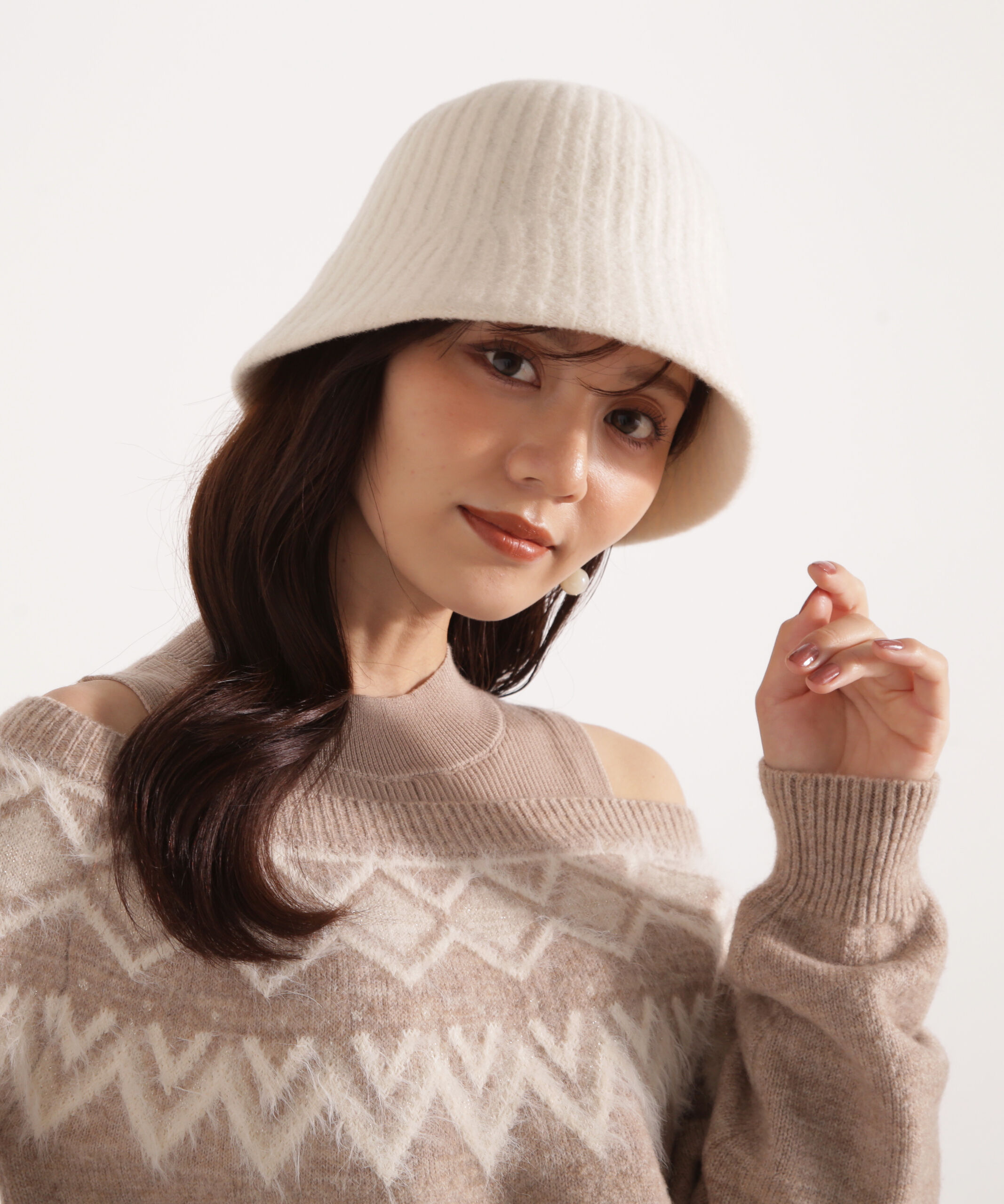 PROPORTION BODY DRESSING「リブ丸天ハット」|その他|エクリュ1