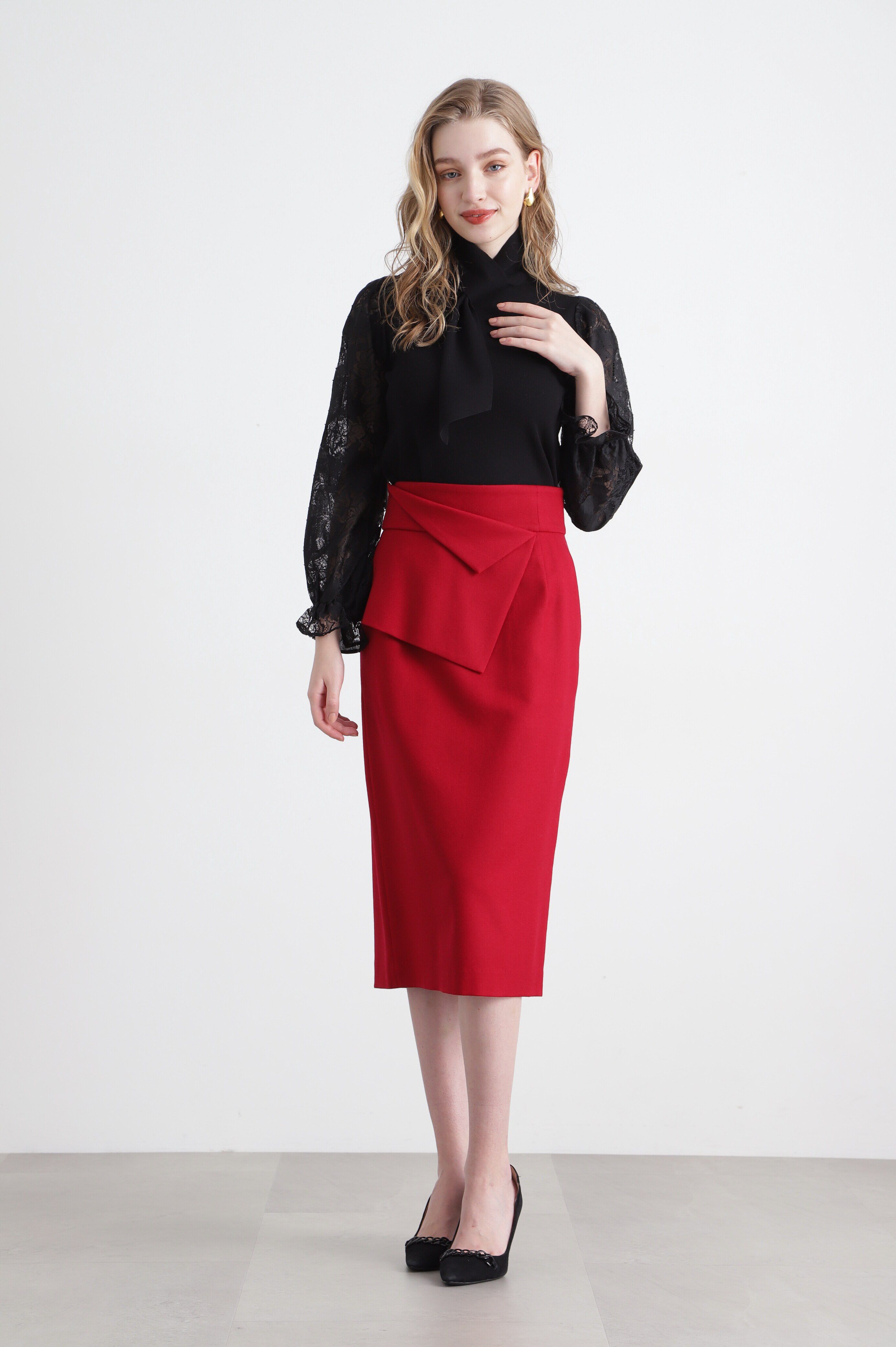  「◆ペプラムフラノスカート」|スカート|