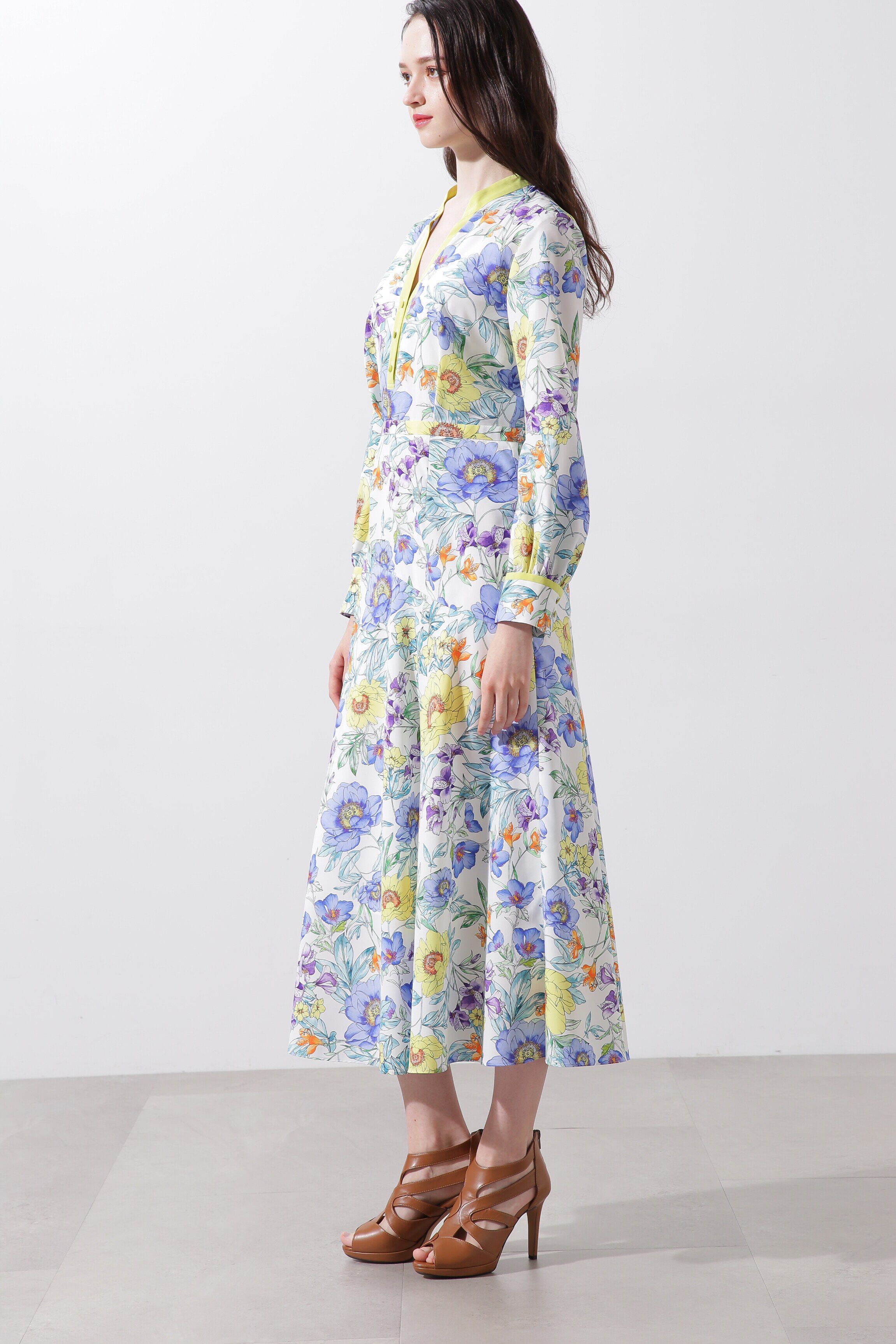  「◆フラワープリントマーメイドワンピース」|ワンピース|