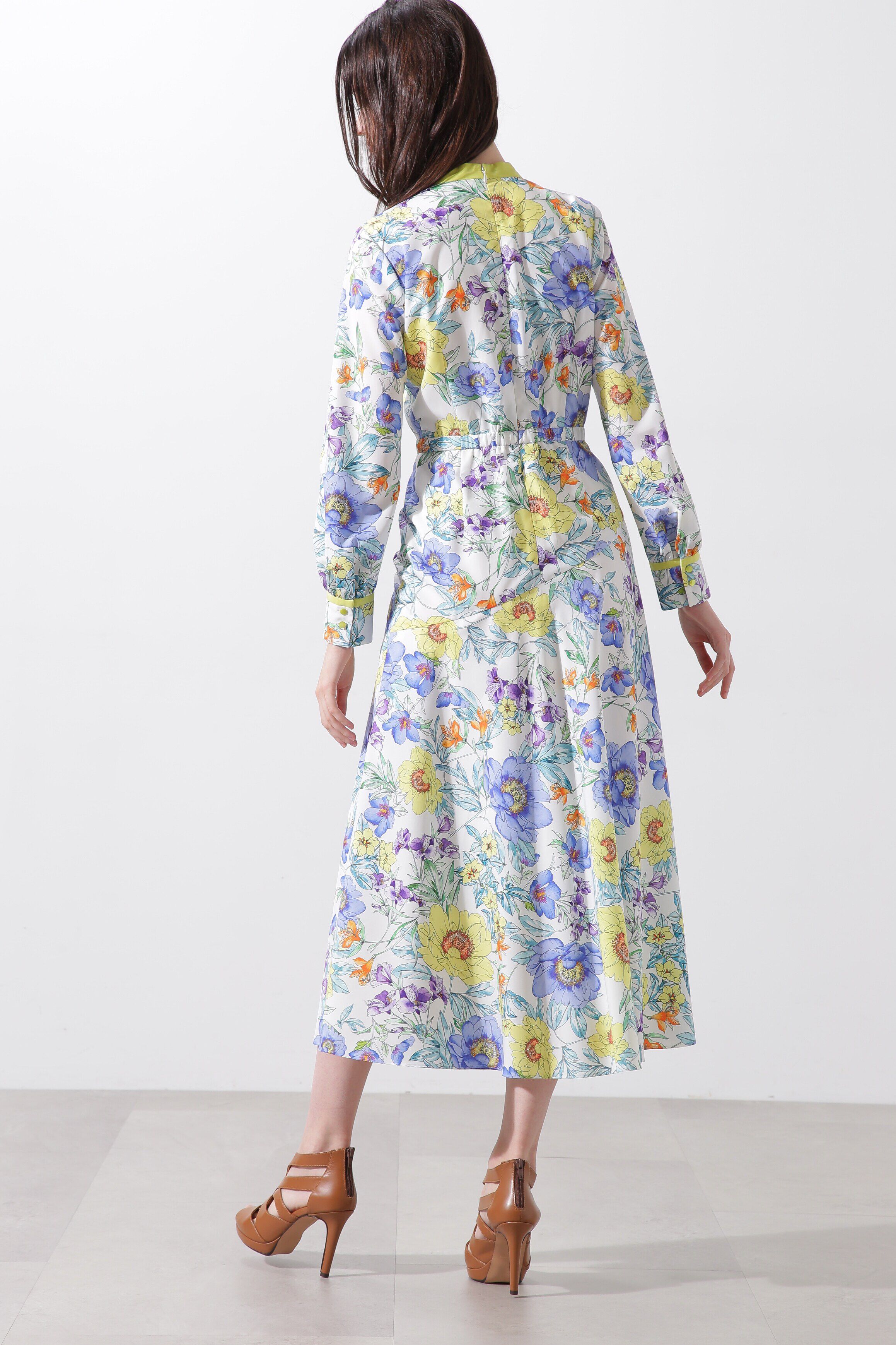  「◆フラワープリントマーメイドワンピース」|ワンピース|