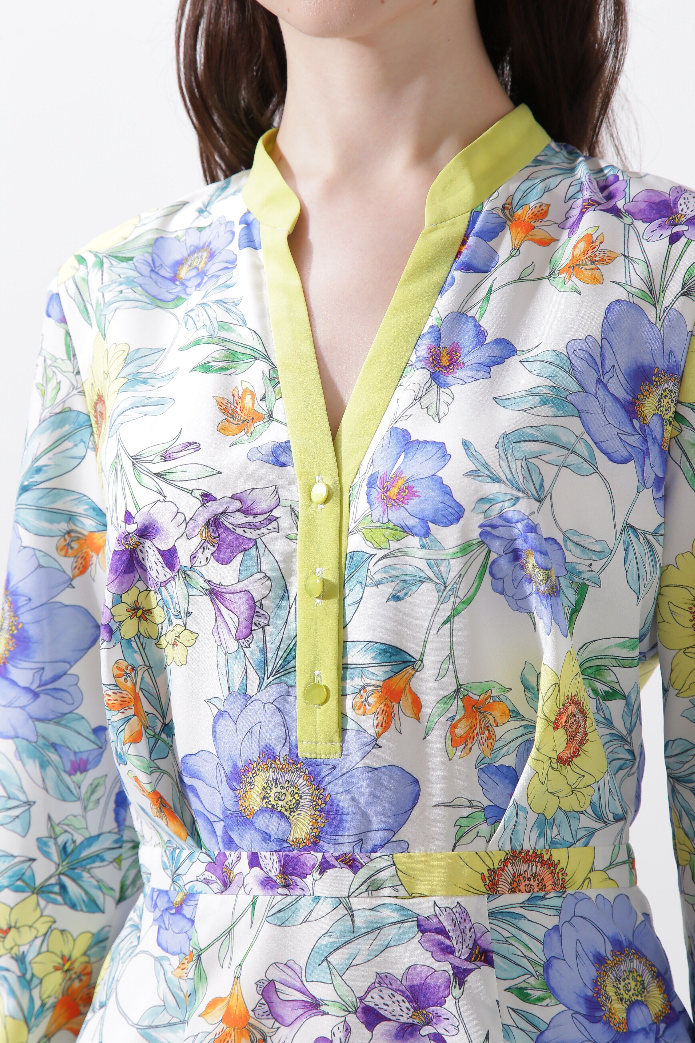  「◆フラワープリントマーメイドワンピース」|ワンピース|