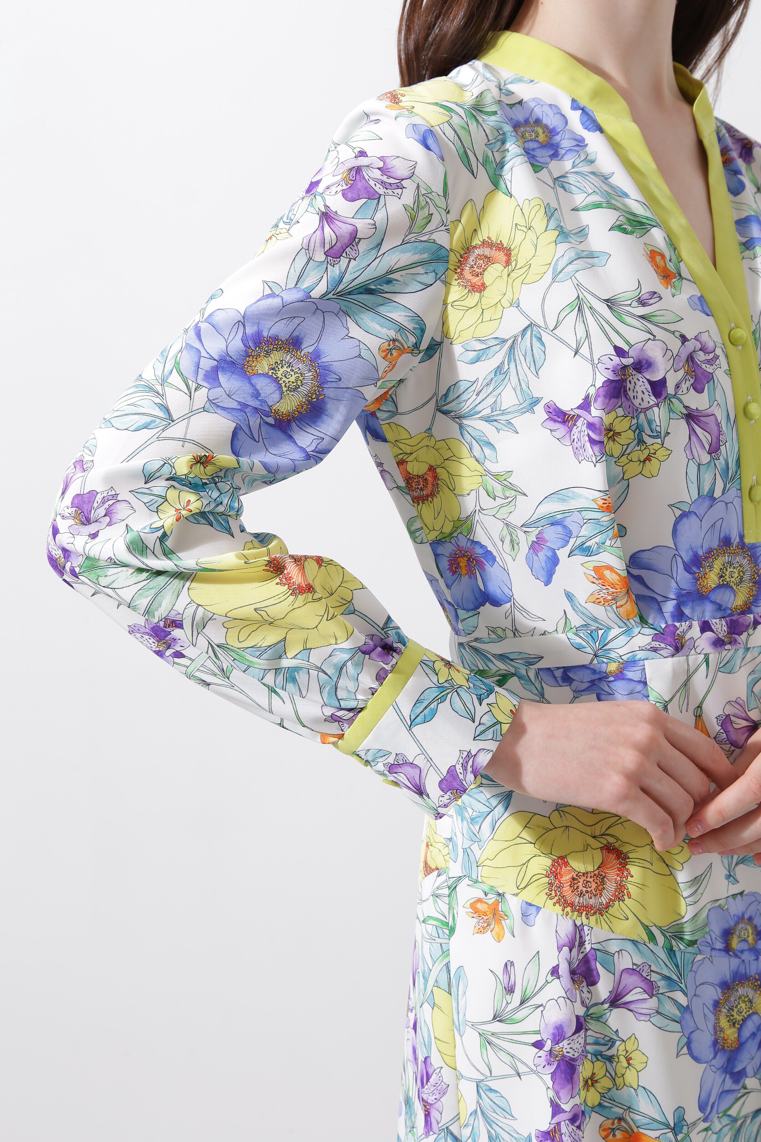  「◆フラワープリントマーメイドワンピース」|ワンピース|