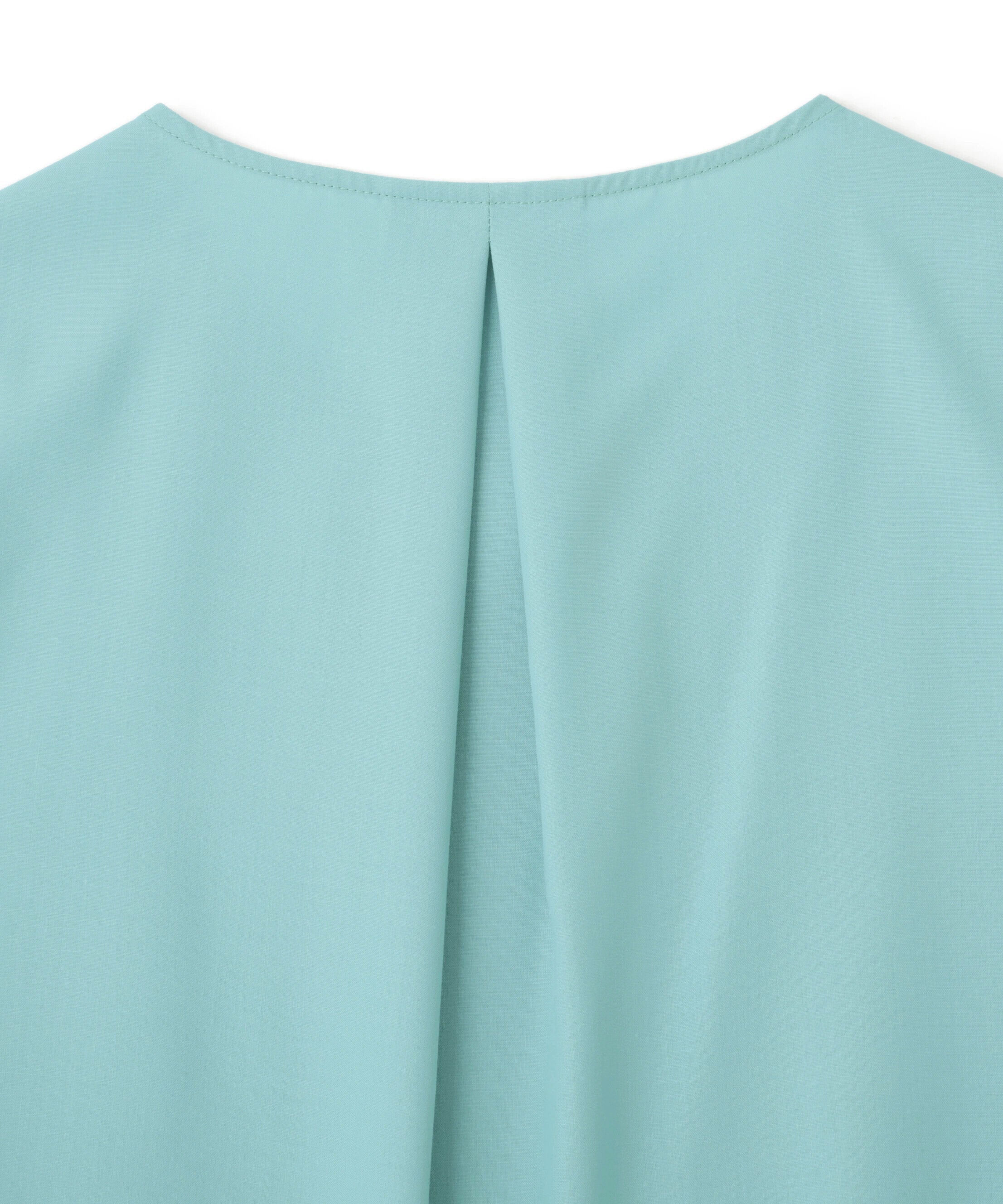  「メタルボタンクルーネックタックブラウス」|シャツ・ブラウス|