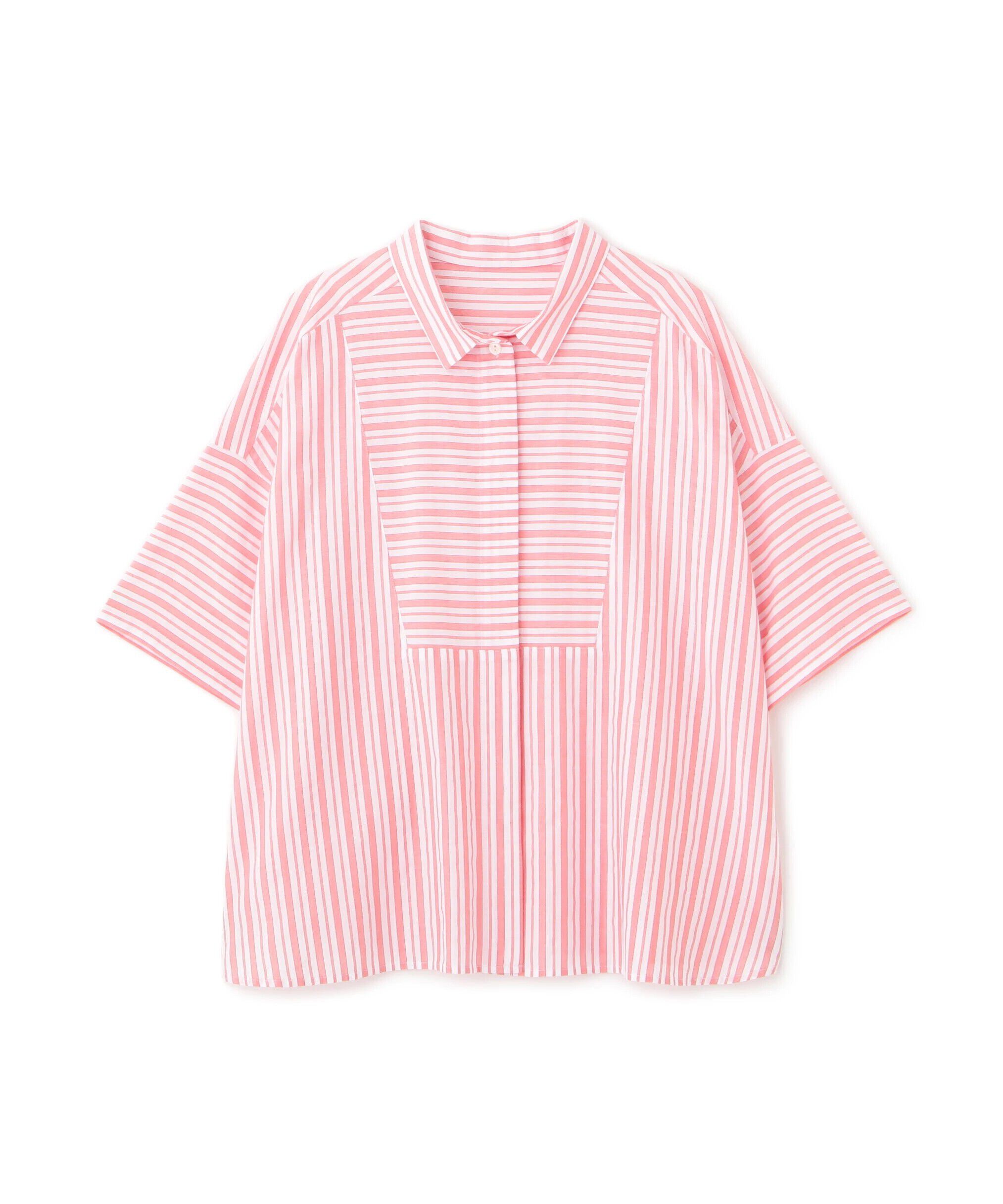  「◆コットンストライプボックスシャツ」|シャツ・ブラウス|