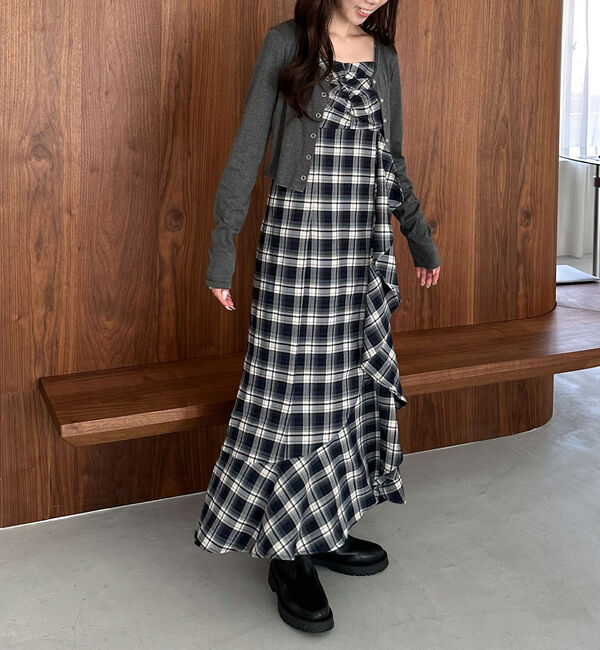 archives「&rsquo;チェックアソートラッフルキャミワンピース&rsquo;」|ワンピース|