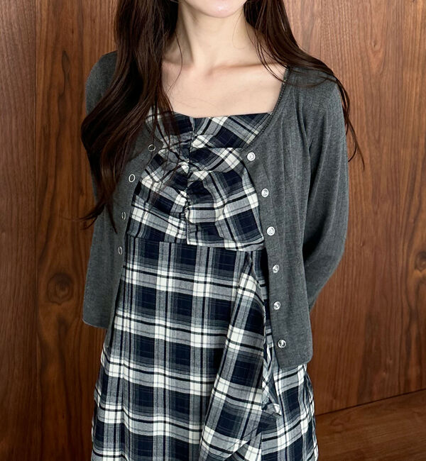 archives「&rsquo;チェックアソートラッフルキャミワンピース&rsquo;」|ワンピース|