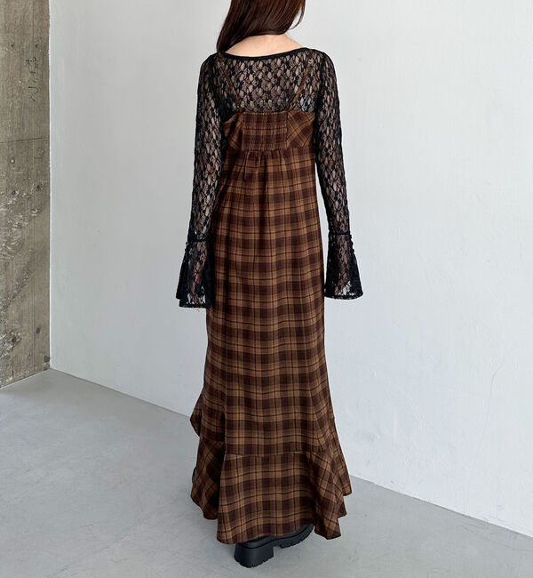 archives「&rsquo;チェックアソートラッフルキャミワンピース&rsquo;」|ワンピース|