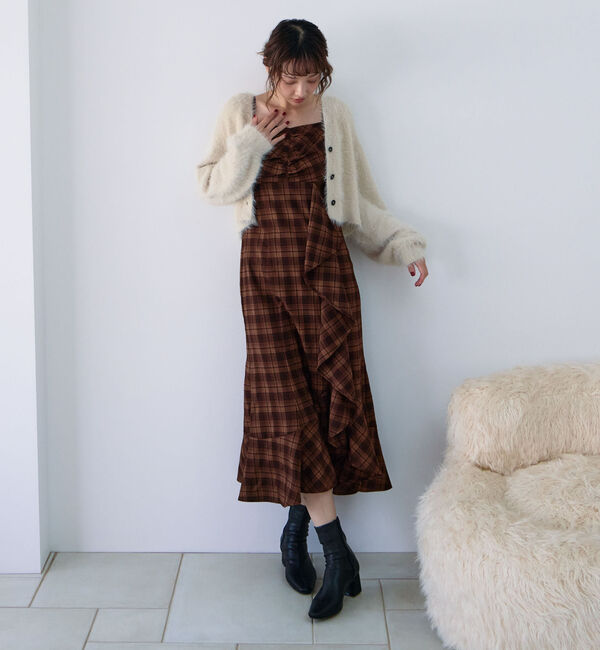 archives「&rsquo;チェックアソートラッフルキャミワンピース&rsquo;」|ワンピース|