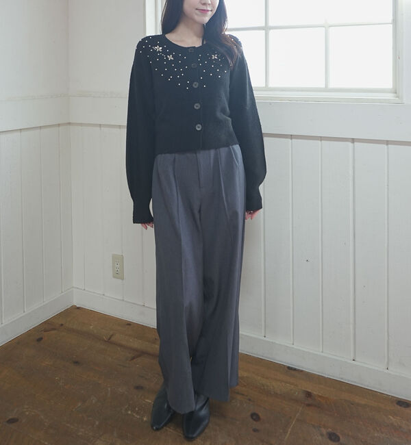 archives「ビジューニットカーディガン」|カーディガン|