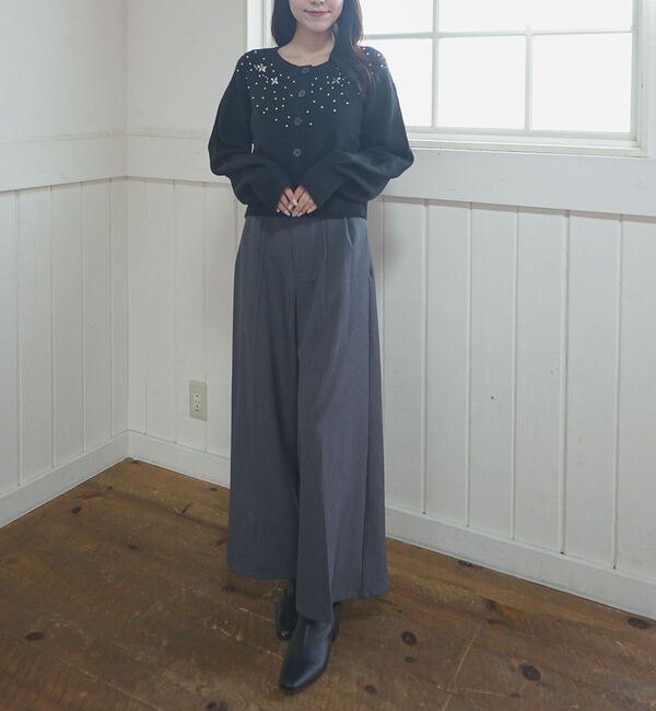 archives「ビジューニットカーディガン」|カーディガン|