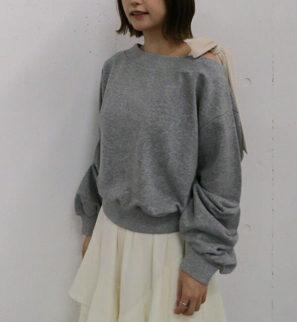 archives「ベロアリボンタックオフショルスウェット」|Tシャツ・カットソー|