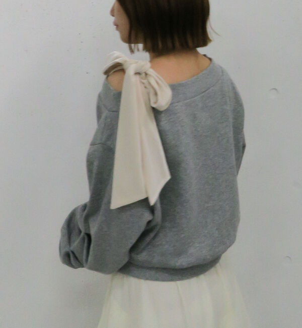 archives「ベロアリボンタックオフショルスウェット」|Tシャツ・カットソー|