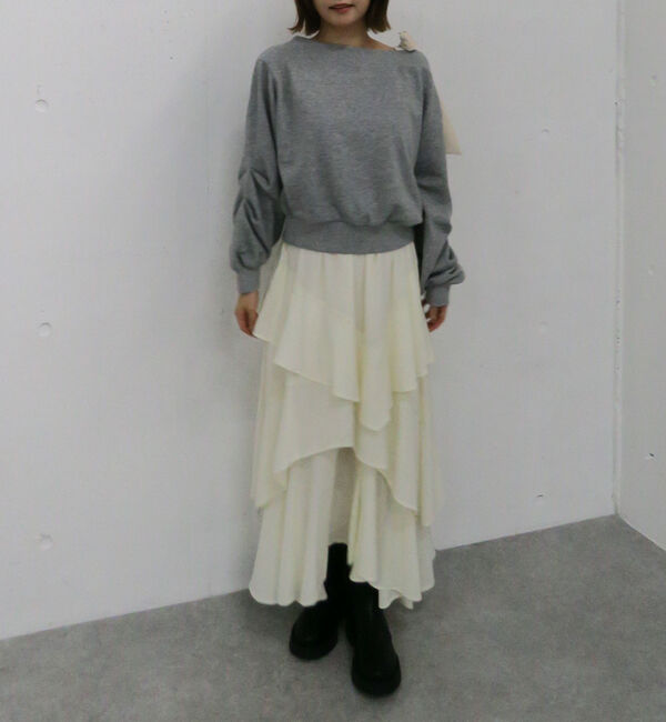 archives「ベロアリボンタックオフショルスウェット」|Tシャツ・カットソー|