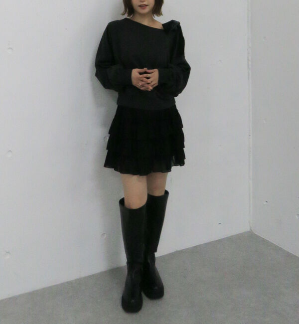 archives「ベロアリボンタックオフショルスウェット」|Tシャツ・カットソー|