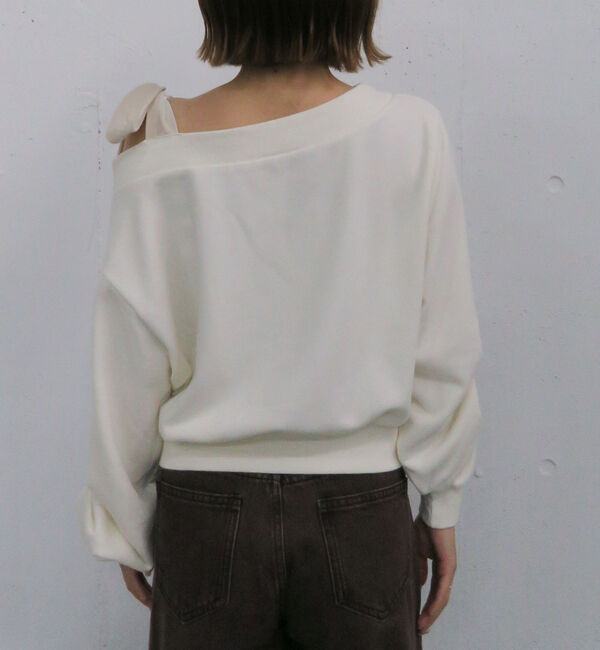 archives「ベロアリボンタックオフショルスウェット」|Tシャツ・カットソー|
