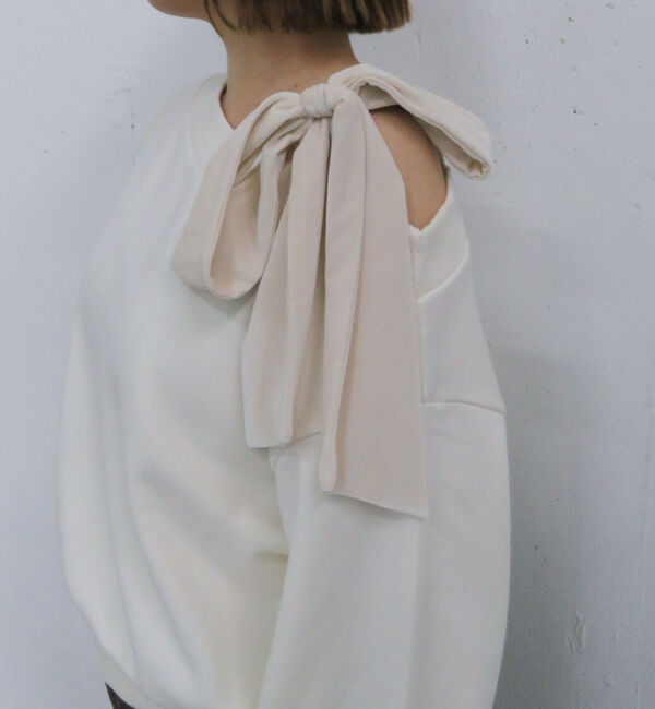 archives「ベロアリボンタックオフショルスウェット」|Tシャツ・カットソー|