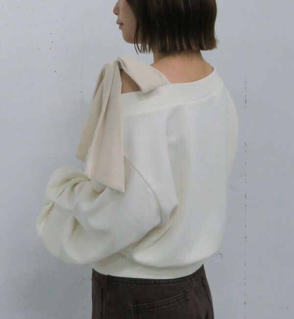archives「ベロアリボンタックオフショルスウェット」|Tシャツ・カットソー|