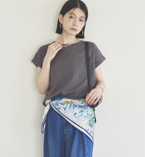 Doux archives「袖折り返しＴシャツ」|Tシャツ・カットソー|