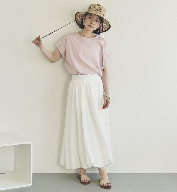 Doux archives「袖折り返しＴシャツ」|Tシャツ・カットソー|