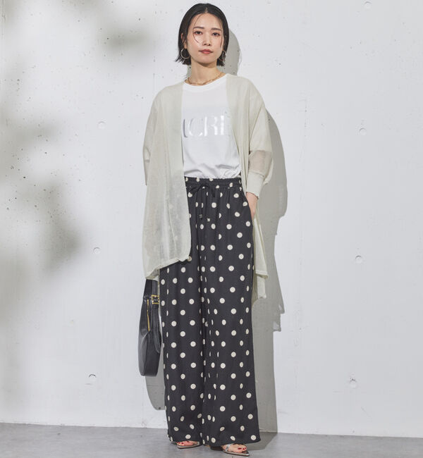 Doux archives「ウォッシャブルコットンオープンメッシュカーディガン」|カーディガン|