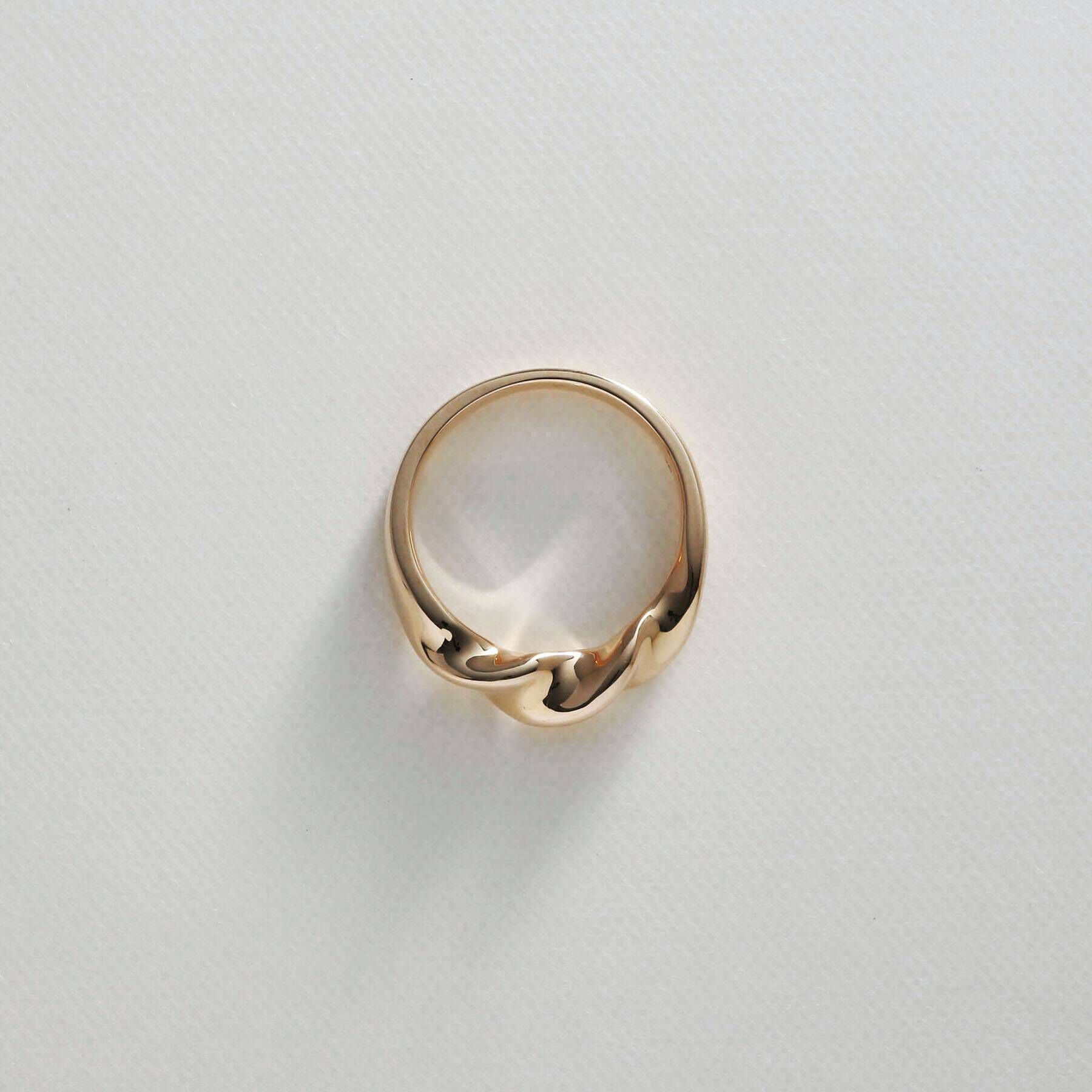 COCOSHNIK「K10ツイスト リング」|リング|