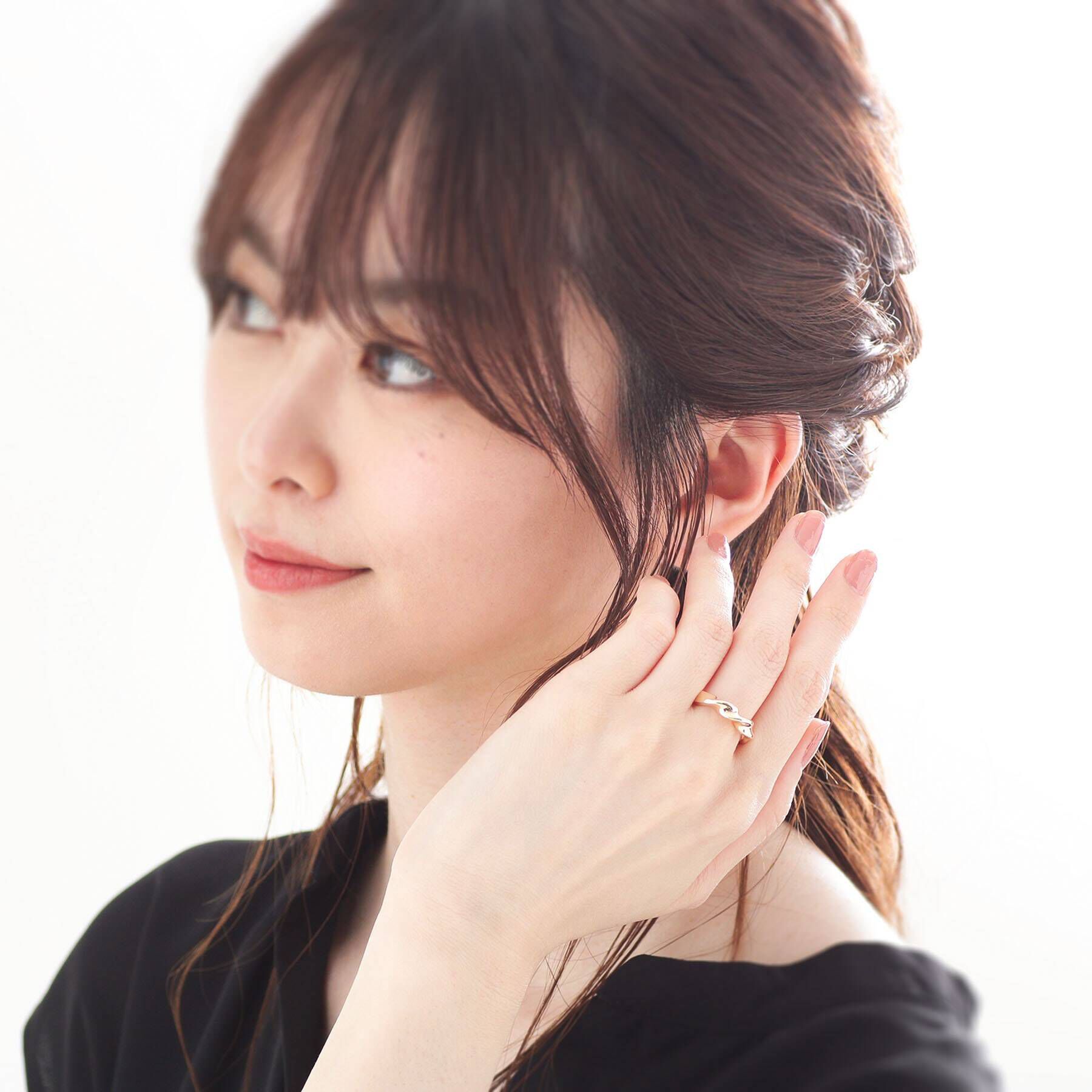 COCOSHNIK「K10ツイスト リング」|リング|