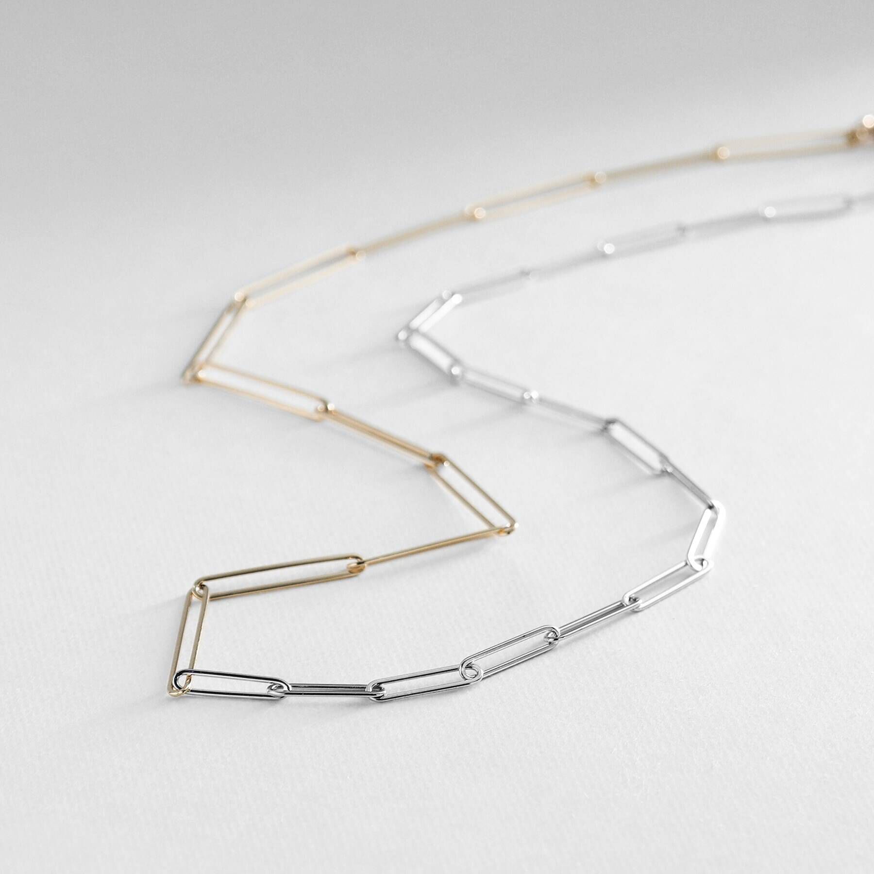 COCOSHNIK「K10バンブーチェーン セパレートネックレス」|ネックレス|