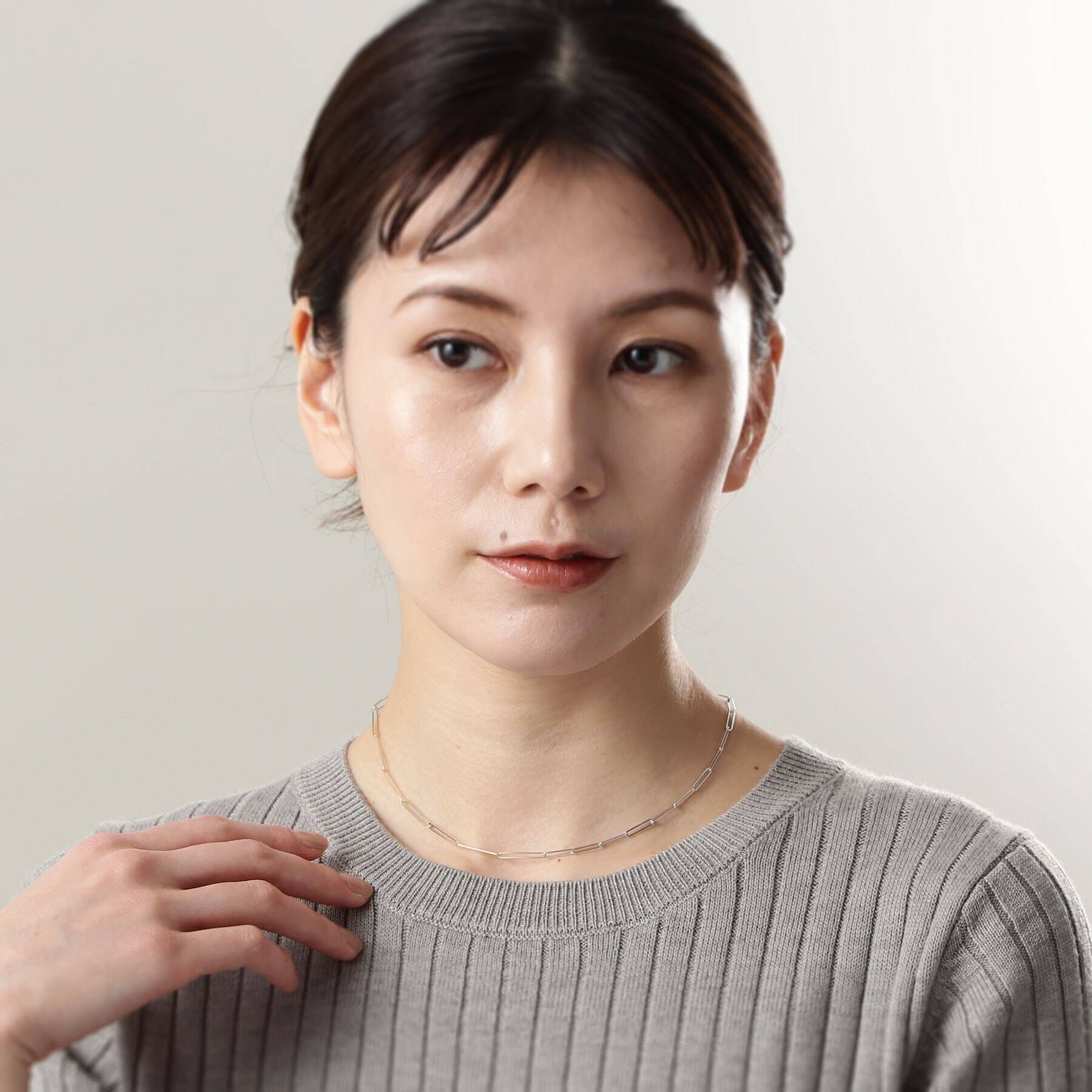 COCOSHNIK「K10バンブーチェーン セパレートネックレス」|ネックレス|