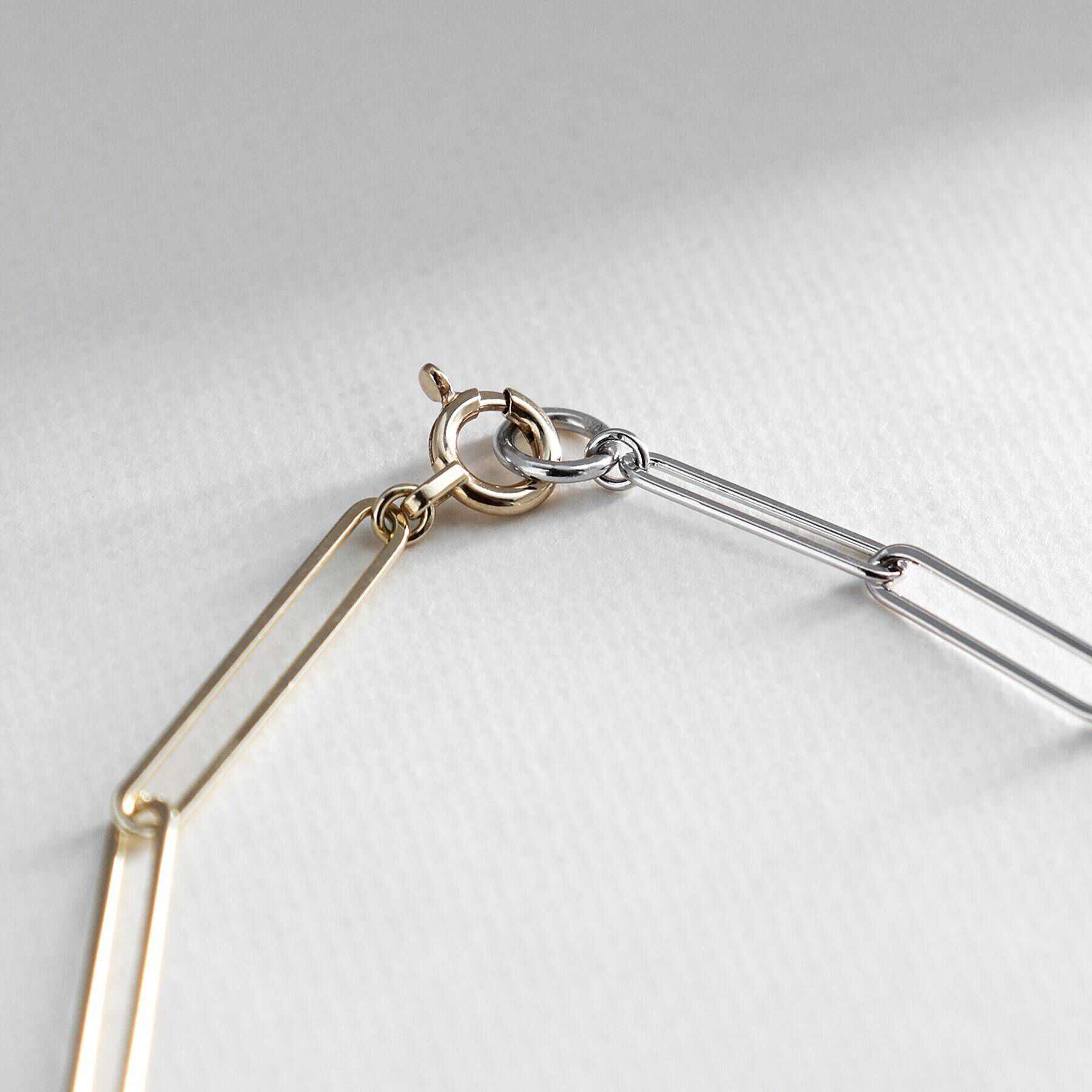 COCOSHNIK「K10バンブーチェーン セパレートネックレス」|ネックレス|