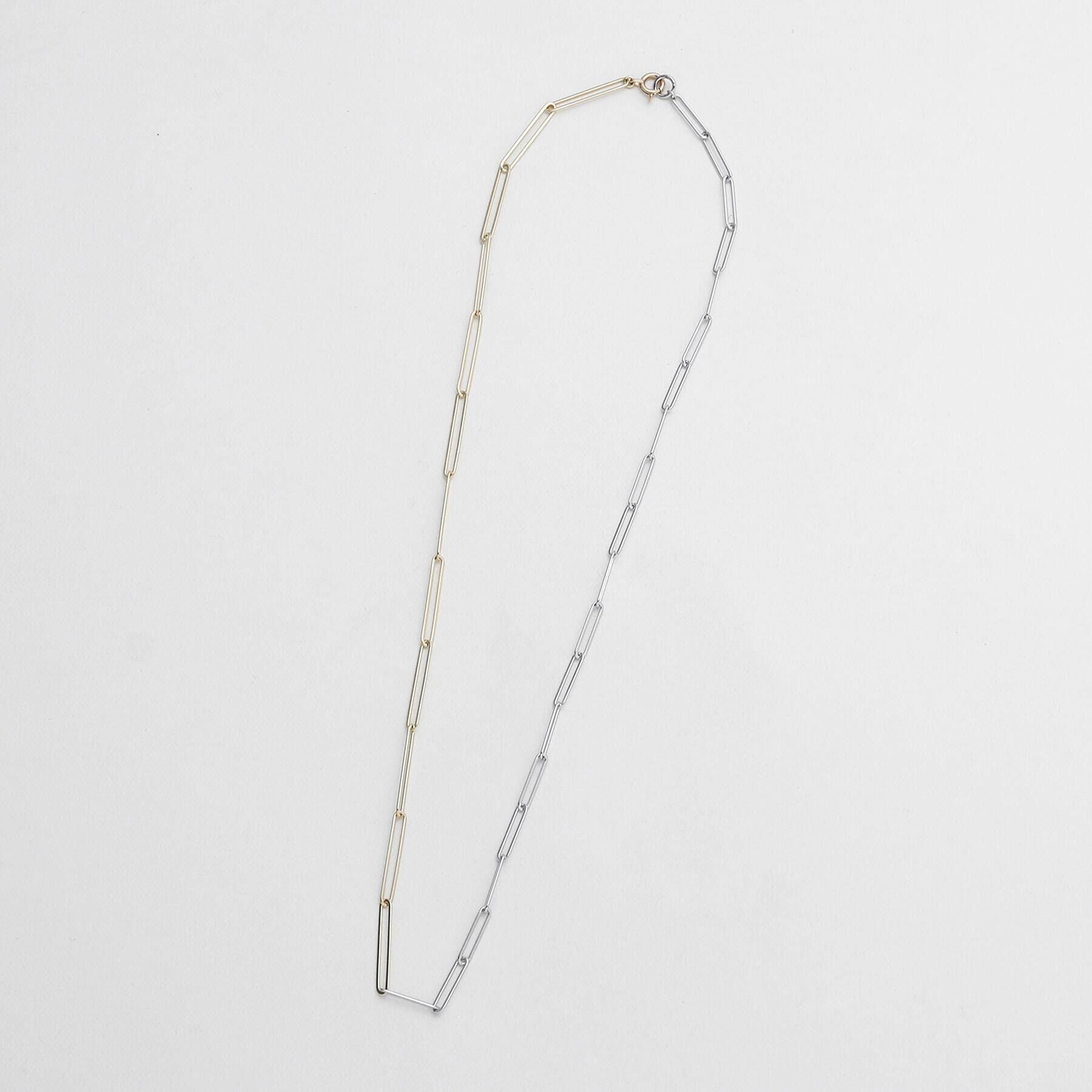 COCOSHNIK「K10バンブーチェーン セパレートネックレス」|ネックレス|