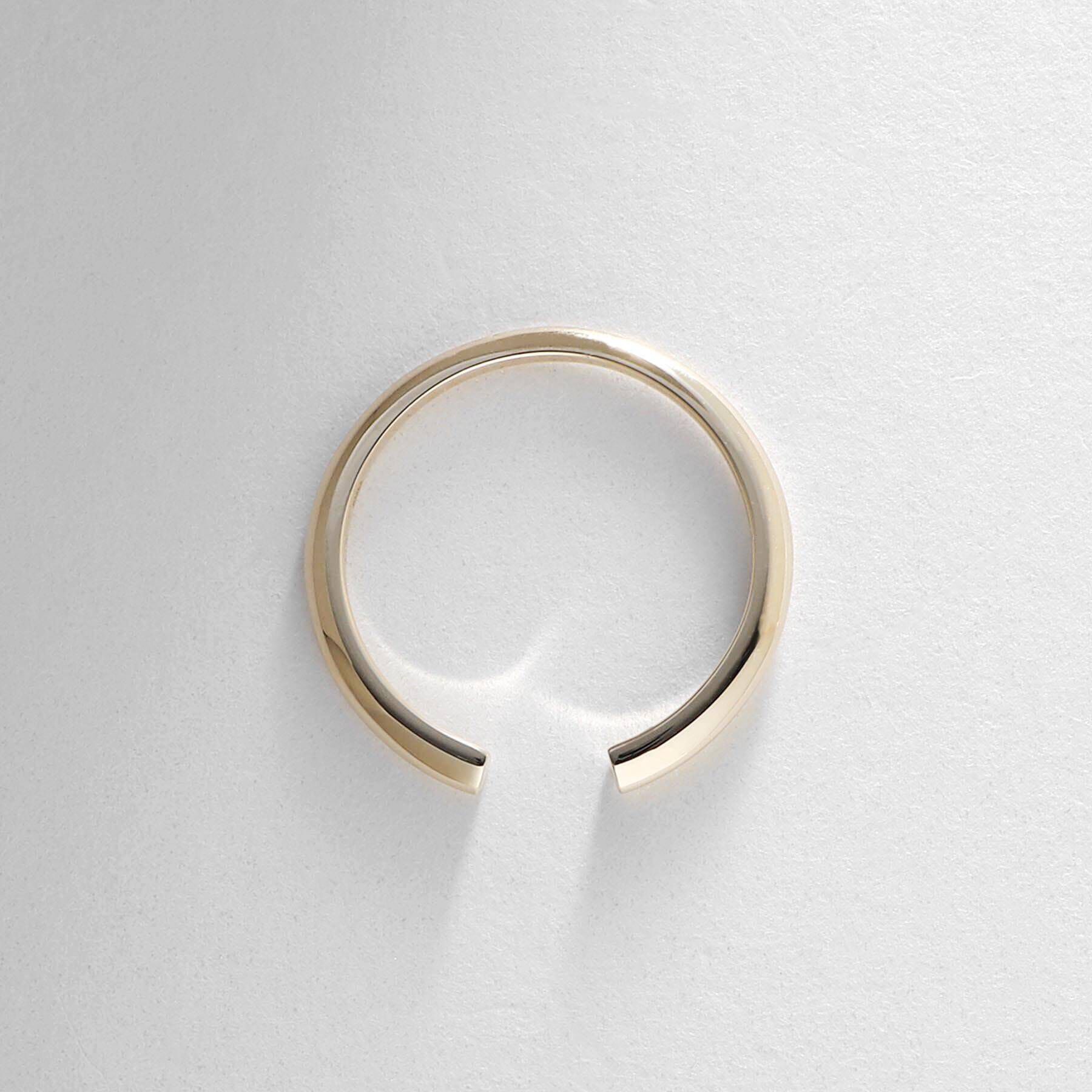 COCOSHNIK「K10しのぎ オープンリング」|リング|