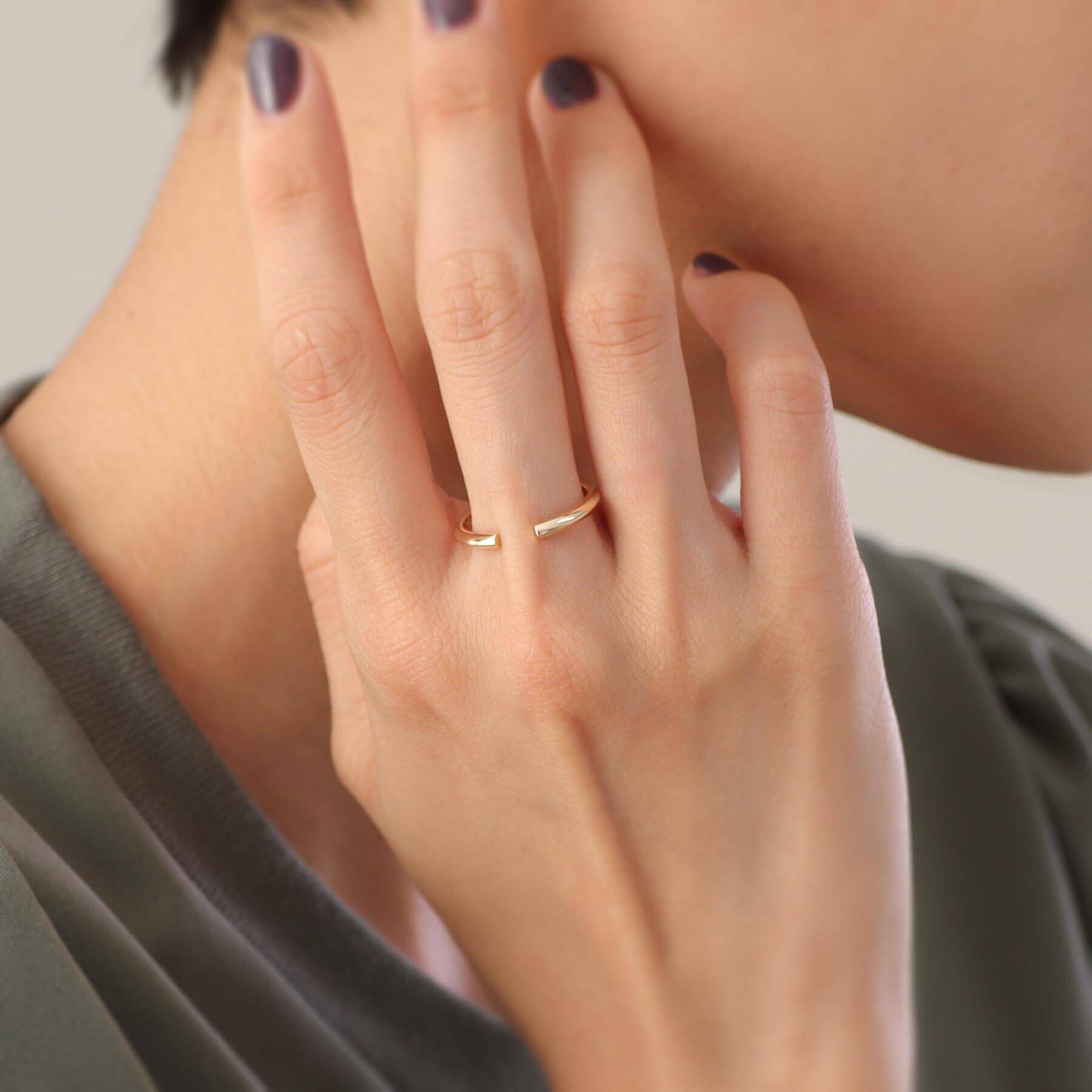 COCOSHNIK「K10しのぎ オープンリング」|リング|