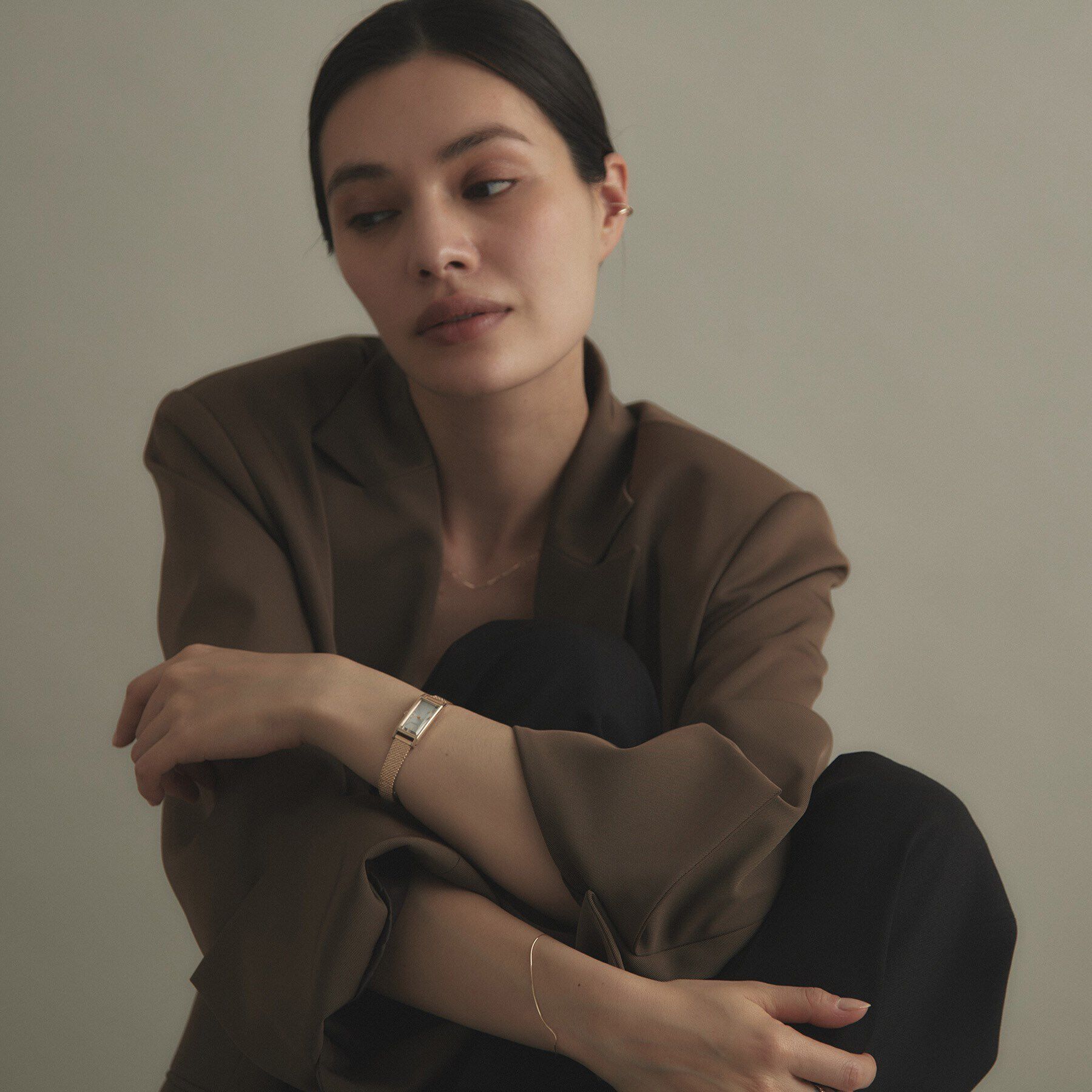 COCOSHNIK「RG Kii：別注モデルスクエア チェンジャブルバンドウォッチ（ホワイト）」|腕時計|