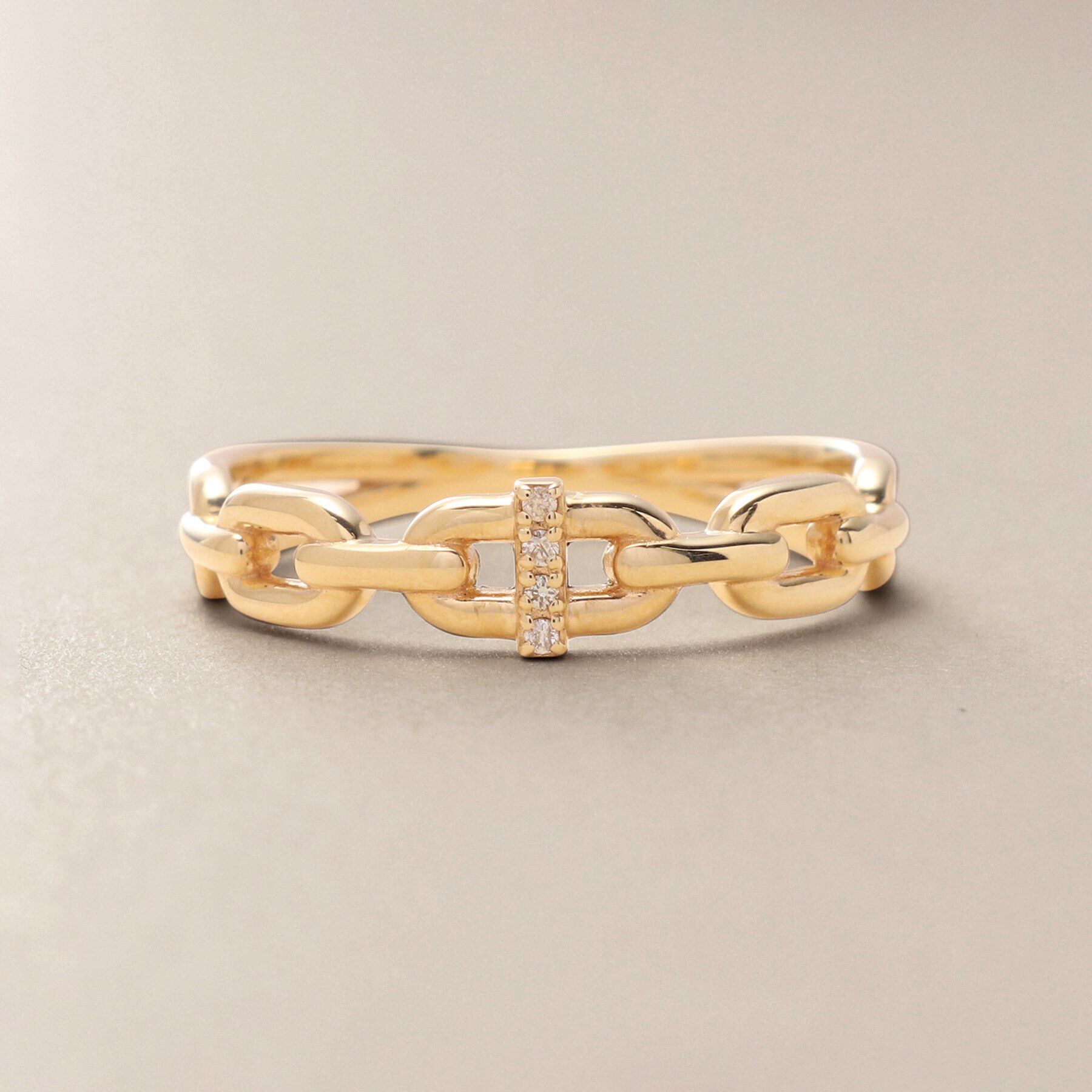 COCOSHNIK「K10ダイヤモンド PCモチーフ リング」|リング|