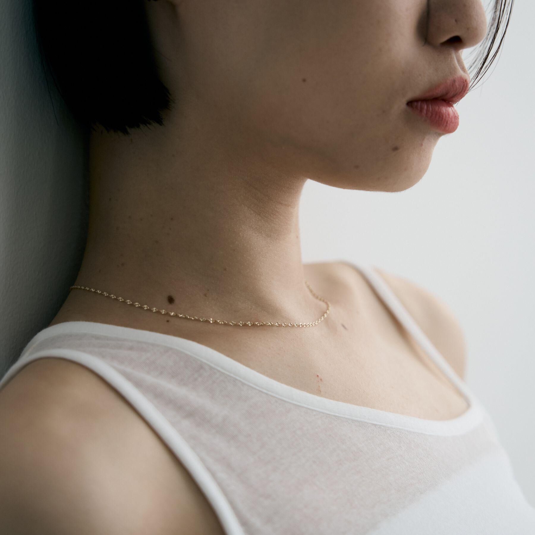 COCOSHNIK ONKITSCH「K10スキニーネックレス モーグルチェーン」|ネックレス|