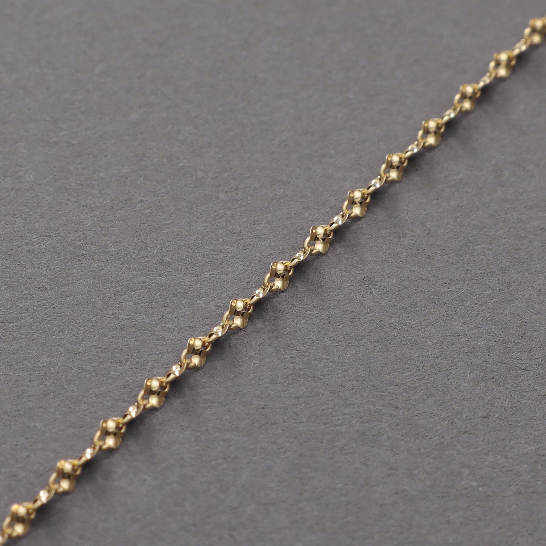 COCOSHNIK ONKITSCH「K10スキニーネックレス モーグルチェーン」|ネックレス|