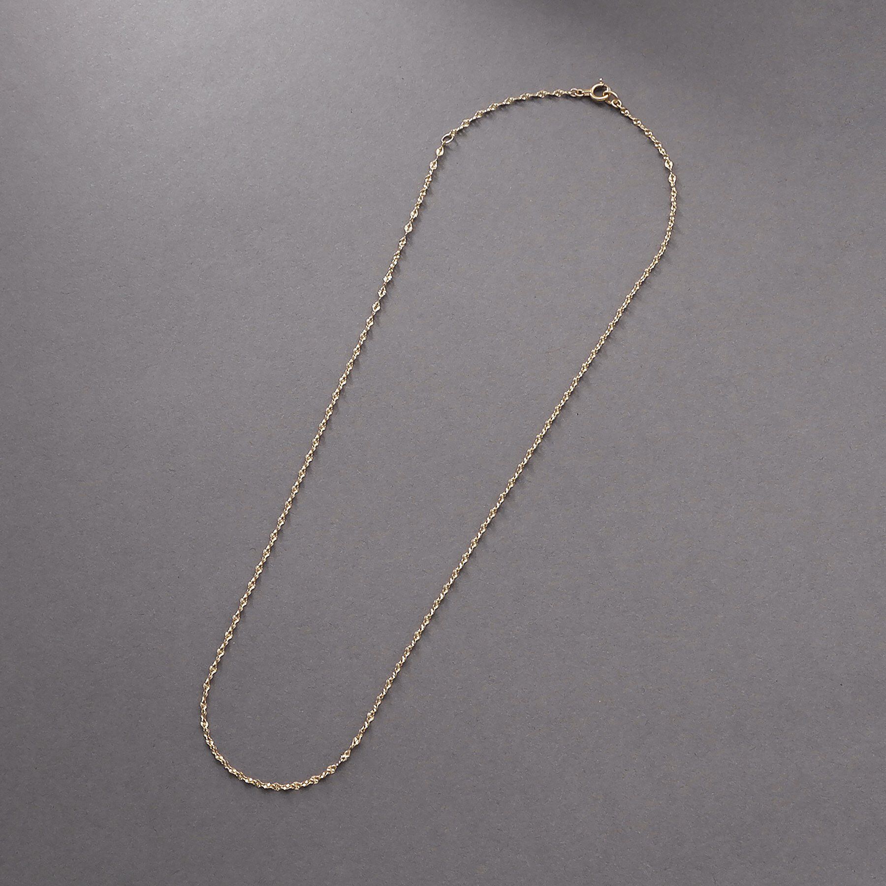 COCOSHNIK ONKITSCH「K10スキニーネックレス モーグルチェーン」|ネックレス|